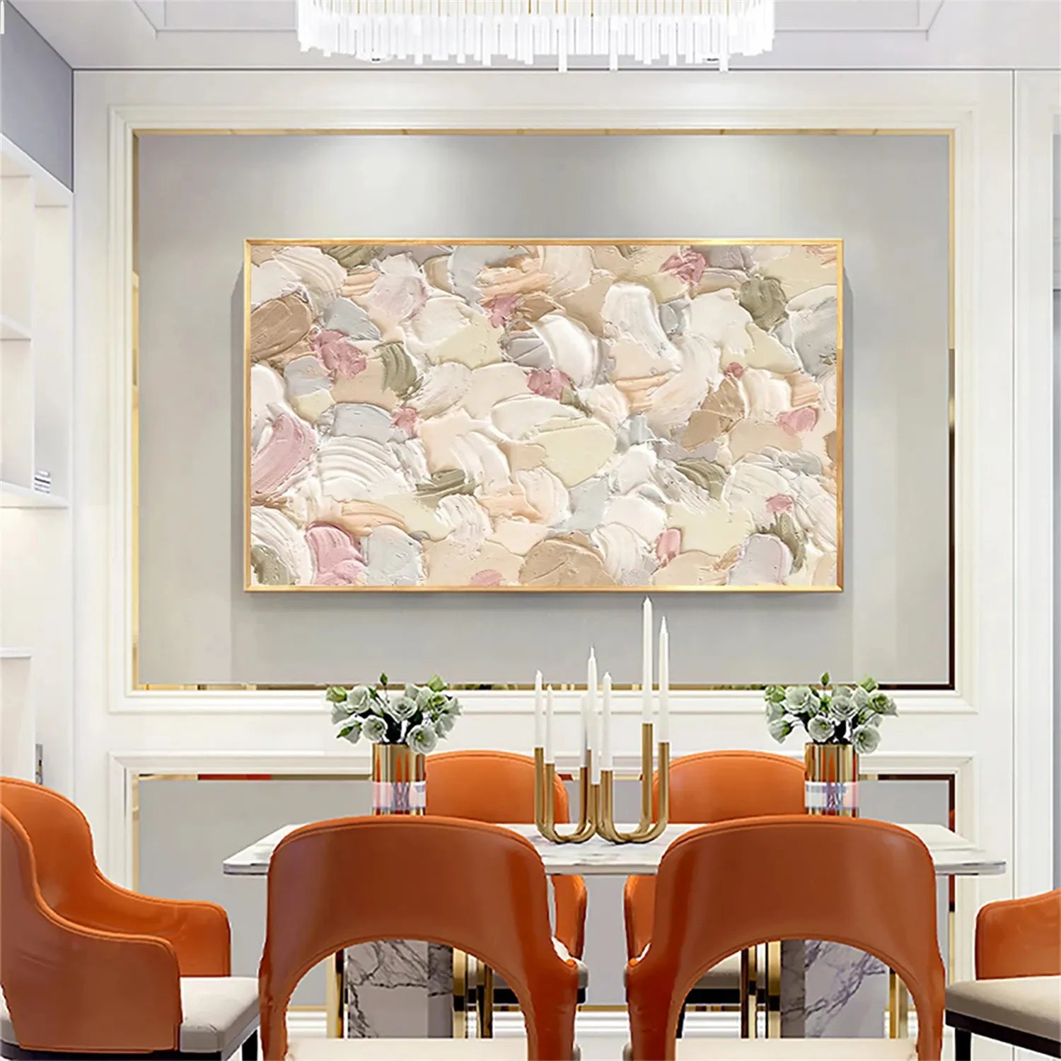 Abstract Painting #AB 191 - Modern Wall Art for Living Room, Bedroom & Office Decor | Handmade Canvas Artwork