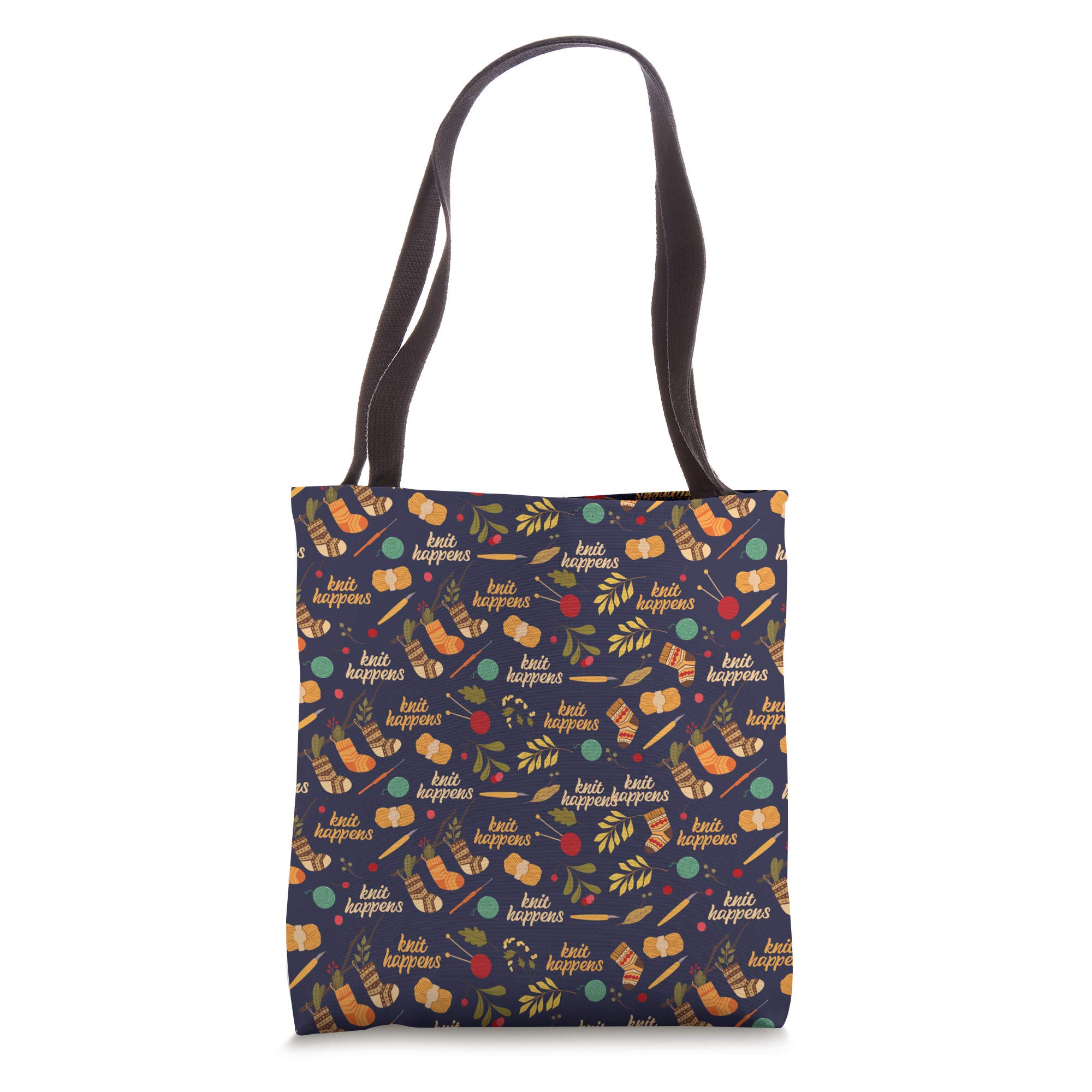 Funny Knitting Tote Bag for Yarn Lovers - Best Knitter Gift Idea - Perfect for Crafting, Shopping & Daily Use