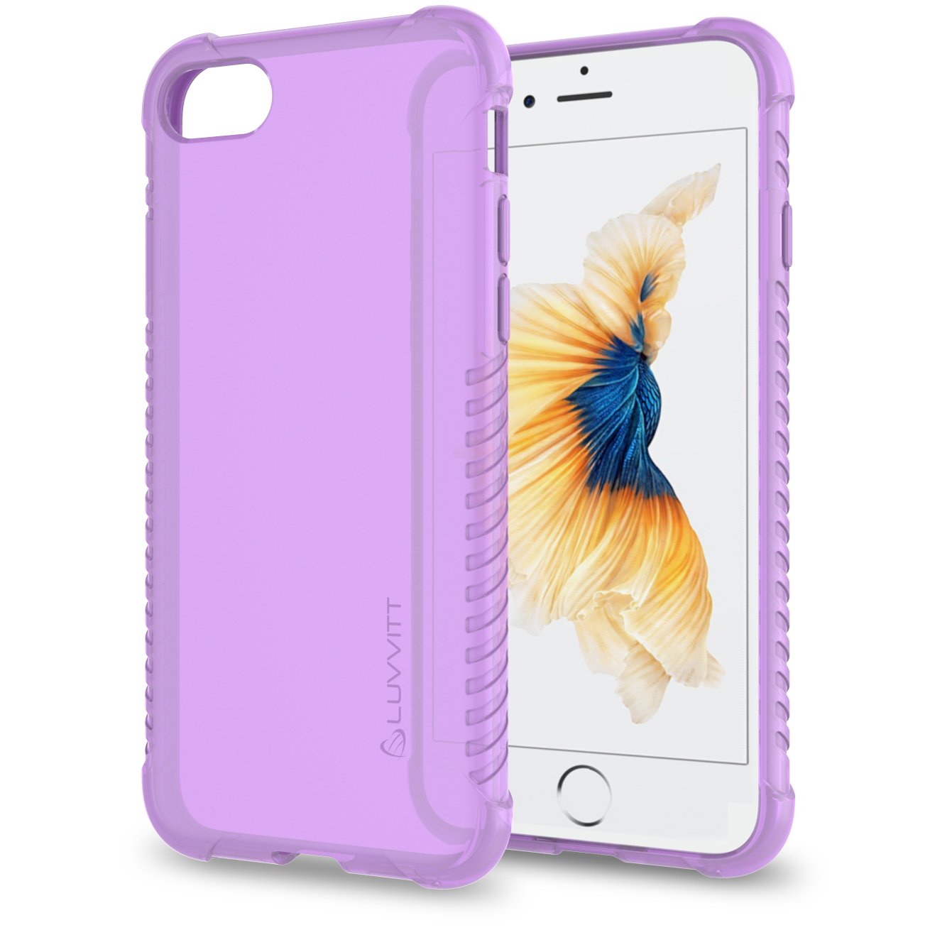 Luvvitt Clear Shockproof Phone Case with Air Pocket Corners for Apple iPhone 7/8/SE (2020) - Protective Slim Cover for Everyday Use, Work & Outdoor Activities