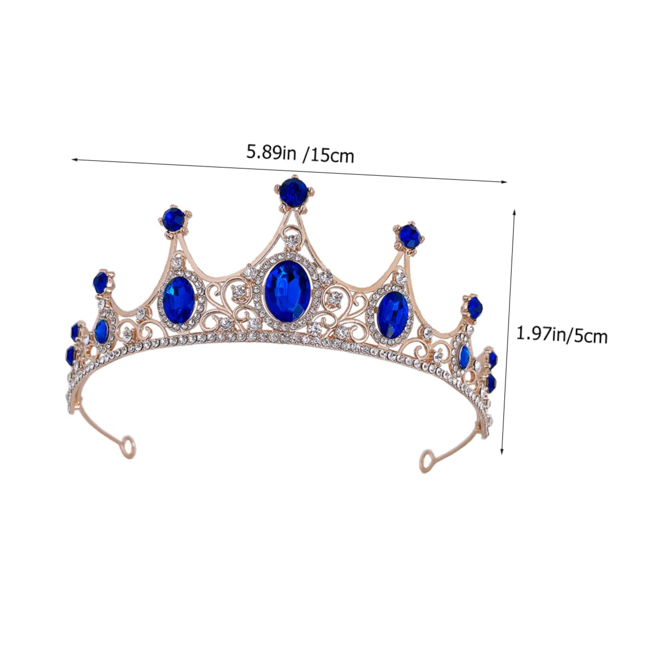 Abaodam 3-Piece Crown Diamond Hair Accessories Set - Princess & Bridal Tiaras for Women & Girls - Perfect for Weddings, Banquets, and Special Occasions