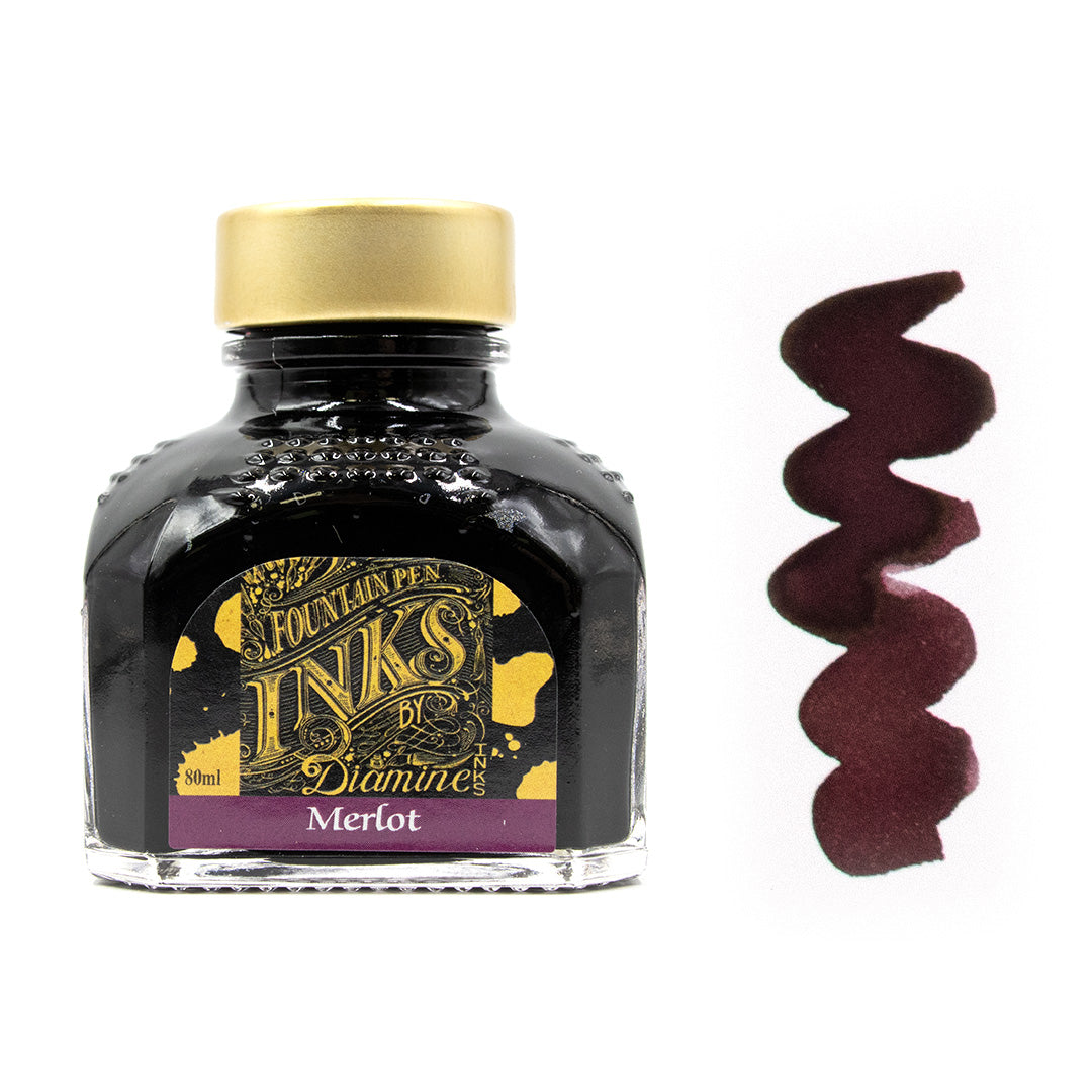 Premium Diamine Ink Bottle 80ml - Vibrant Fountain Pen Ink for Calligraphy, Journaling & Artistic Writing - Smooth Flow & Rich Colors