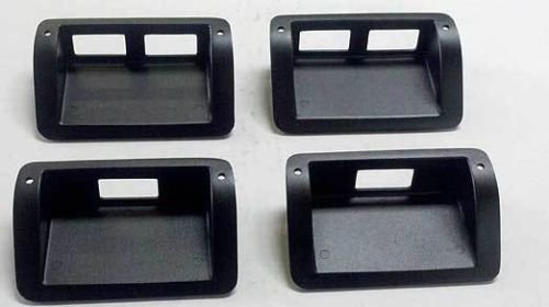 Hummer H1 Cast Aluminum Interior Door Window Switch Bezels (Black) - Set of 4 - Durable Upgrade for Off-Road Vehicles - Perfect for Jeep Wrangler & Truck Enthusiasts