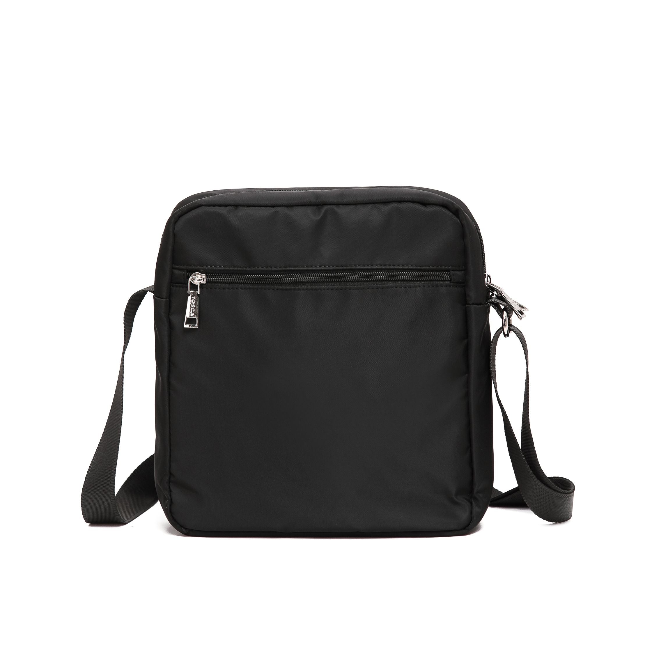 Tosca TCA94 Anti-Theft Square Shoulder Bag - Secure RFID Blocking Crossbody Purse for Women, Travel & Commuting (Black)