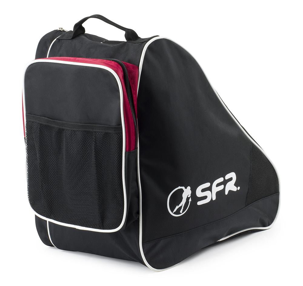 SFR Large Skate Bag II Black Red - Durable Skateboard Backpack for Men & Women - Perfect for Skateboarding, Travel, and Sports Gear Storage