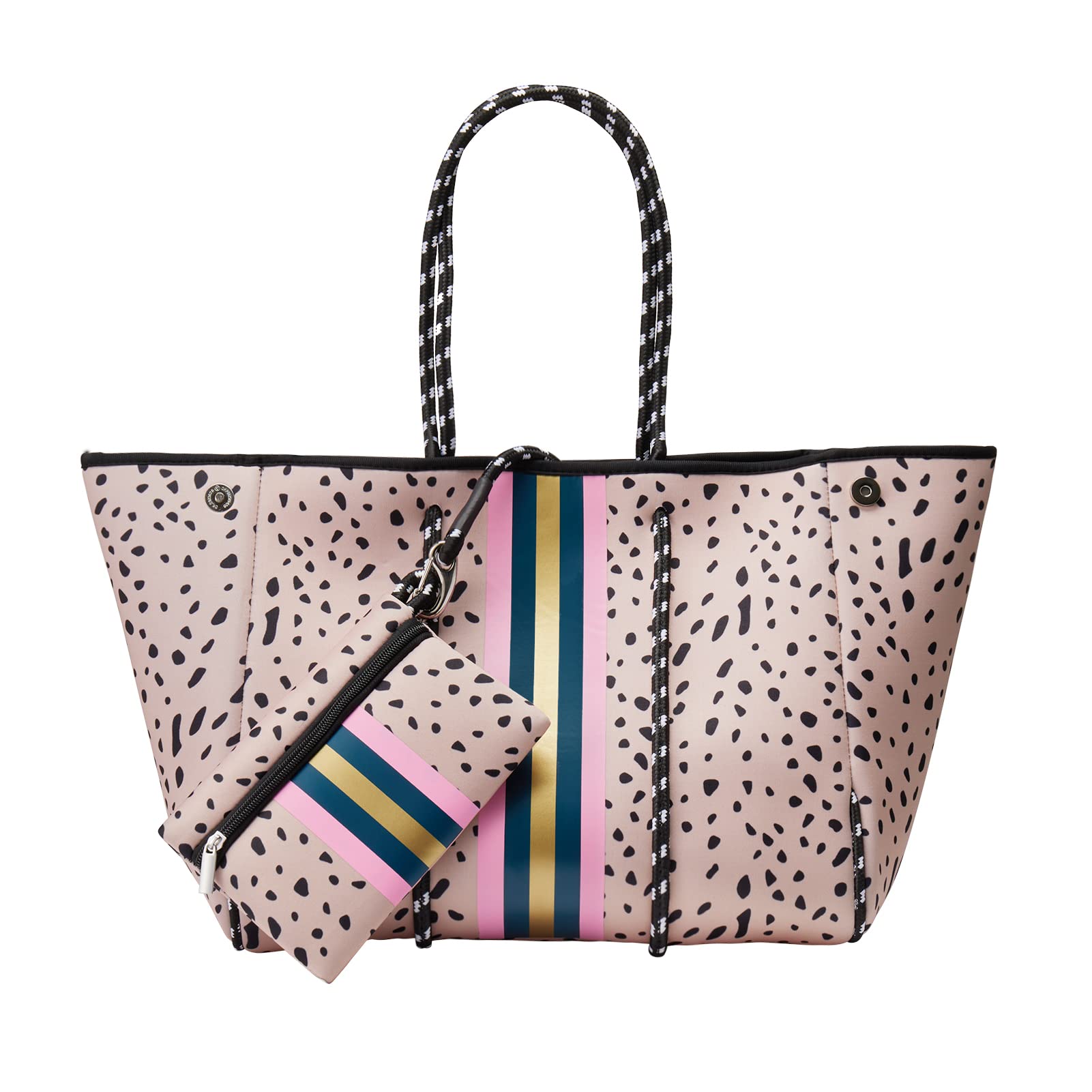 Stylish Neoprene Tote Bag for Women - Large Beach Bag & Spacious Handbag by Termusail | Perfect for Beach Trips, Shopping, Work & Travel