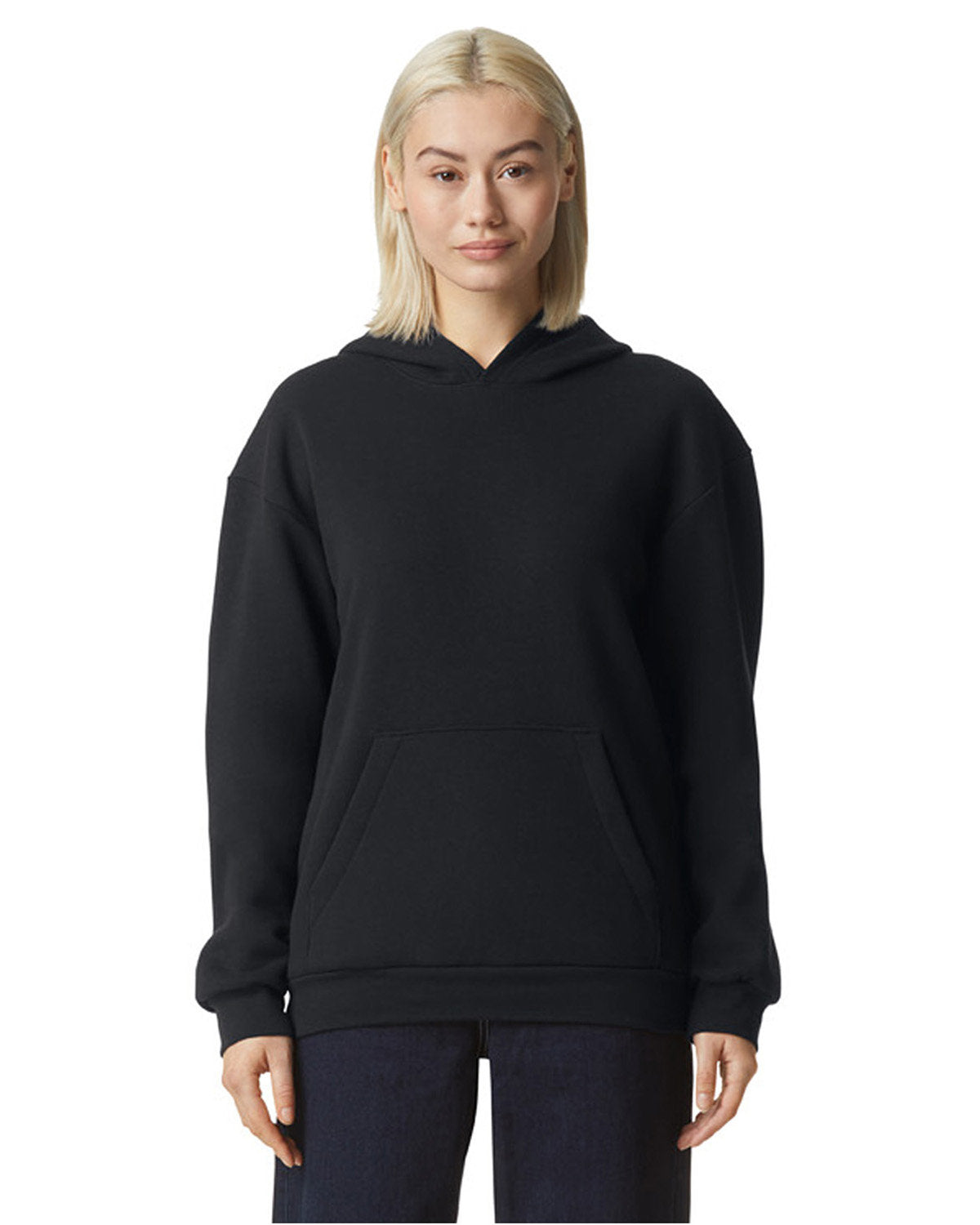 American Apparel RF498 Unisex ReFlex Fleece Pullover Hooded Sweatshirt - Cozy Winter Wear for Men & Women, Perfect for Outdoor Activities, Gym, and Casual Everyday Use