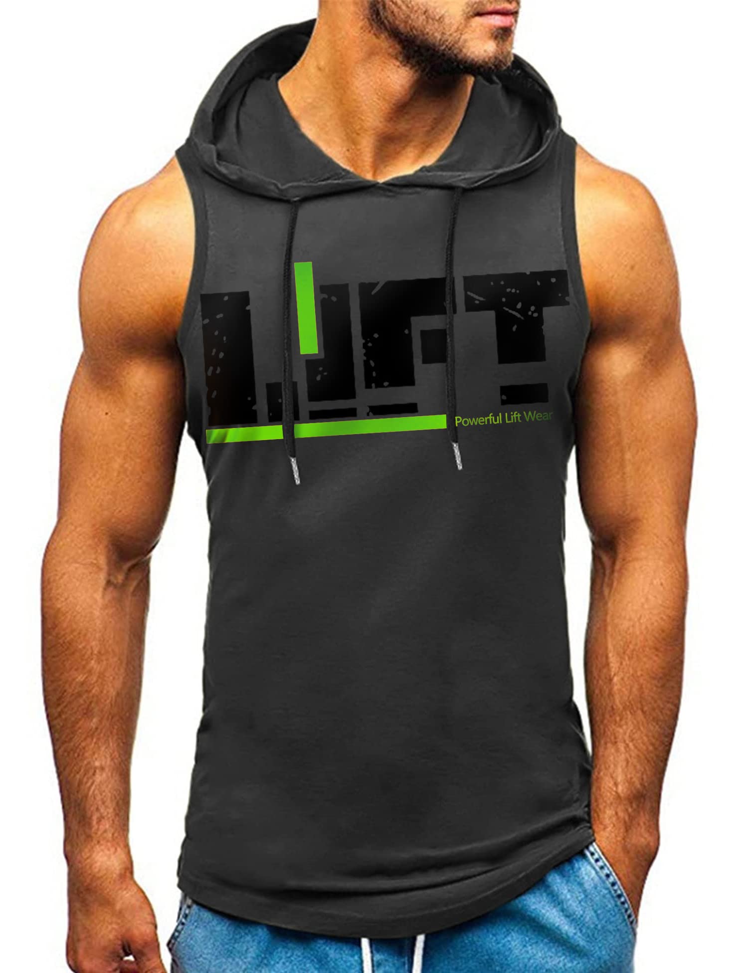 HOTCAT Men's Muscle Tank Top - Workout Gym Vest for Bodybuilding & Fitness Training | Ideal for Gym, Running, and Athletic Performance