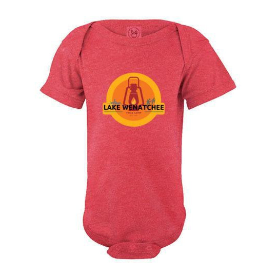 Lake Wenatchee 2020 Infant Short Sleeve Bodysuit - Soft Cotton Baby Onesie for Boys & Girls - Perfect for Playtime, Daycare & Family Photos