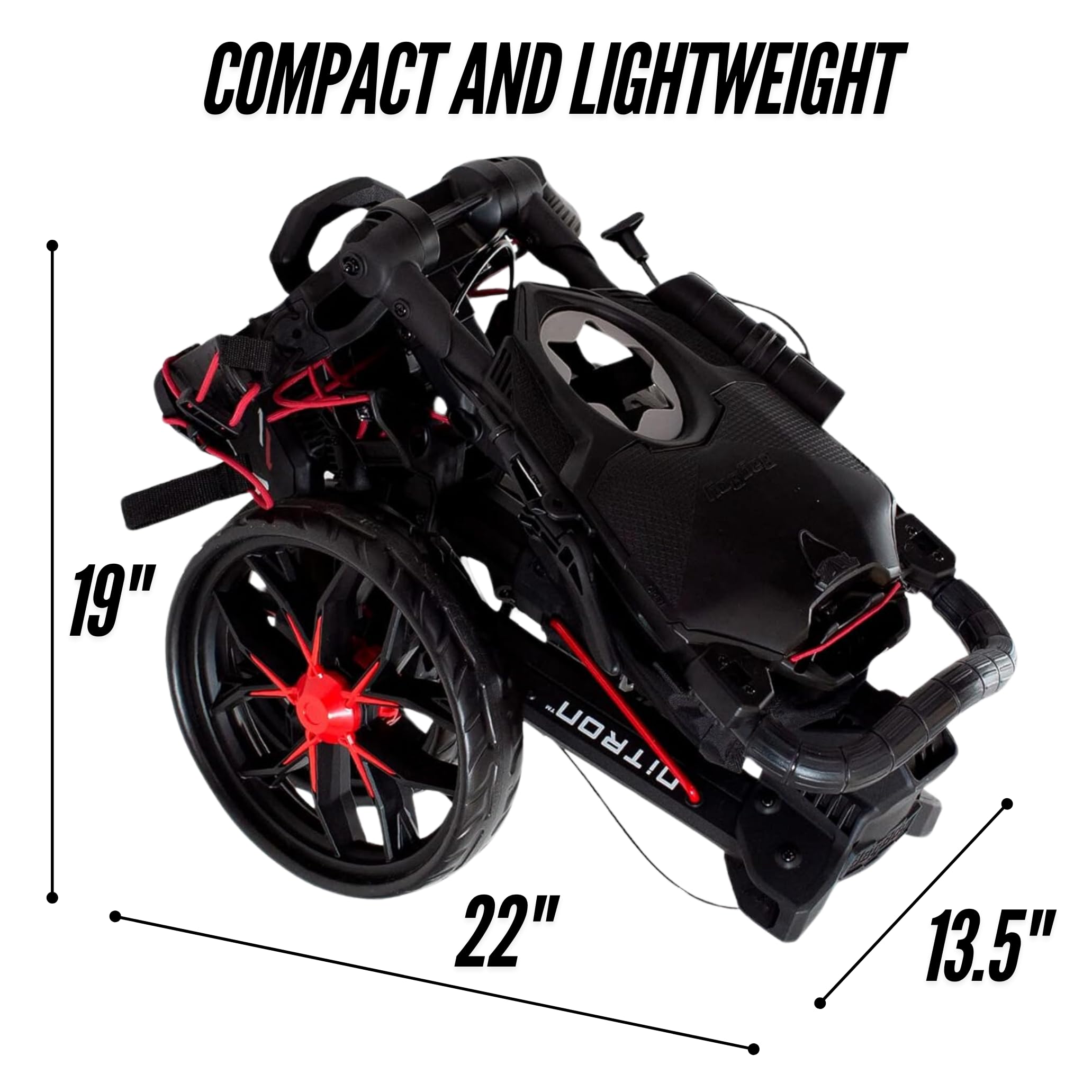 Bag Boy Nitron Push Golf Cart - Lightweight & Durable for Golfers