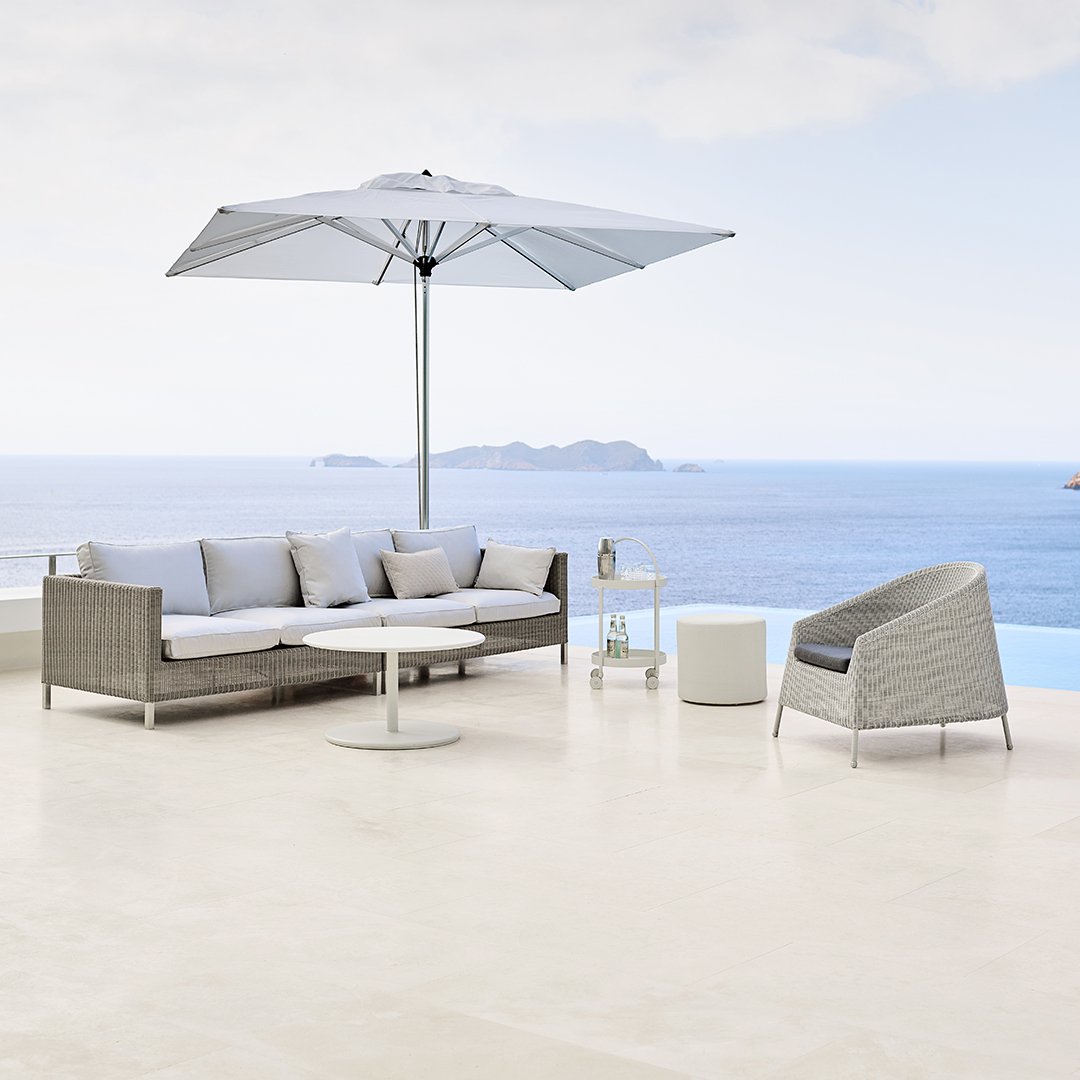 Connect Outdoor 3-Seater Patio Sofa Set - Waterproof Wicker Furniture for Garden, Poolside & Backyard Relaxation
