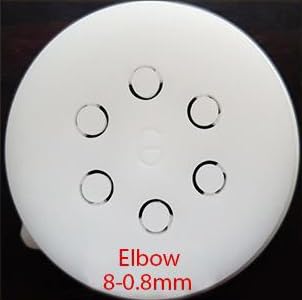 Philips Pasta Maker Elbow Macaroni Disc Attachment - 8x0.8mm Noodle Shape for Automatic Pasta Machine | Perfect for Homemade Italian Pasta, Mac & Cheese, and Family Dinner Preparation