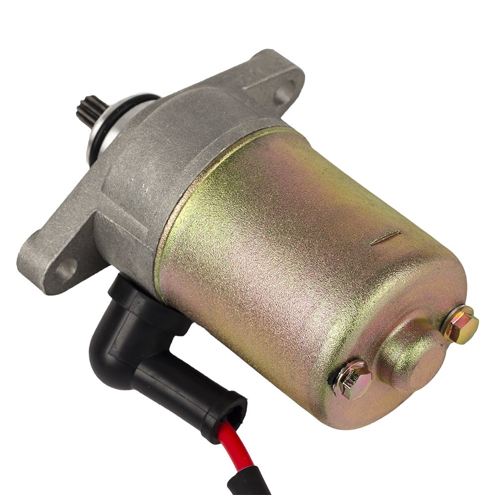 HIFROM Gy6 49cc 50cc 60cc 72cc 139QMB Scooter Moped Electric Starter Motor - 10 Teeth Replacement Part for 4-Stroke Engines - Perfect for Honda, Yamaha, and Chinese Scooters - DIY Repair & Maintenance