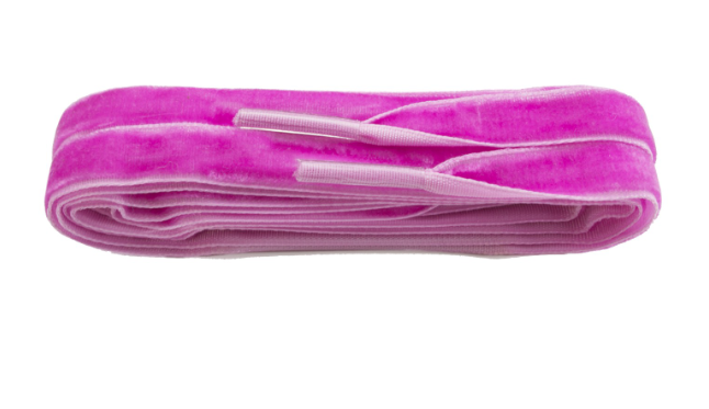 Pink Velvet Shoelaces for Women & Men - Soft & Durable Dress Shoe Laces - Perfect for Sneakers, Boots & Casual Shoes - Elegant Gift Idea