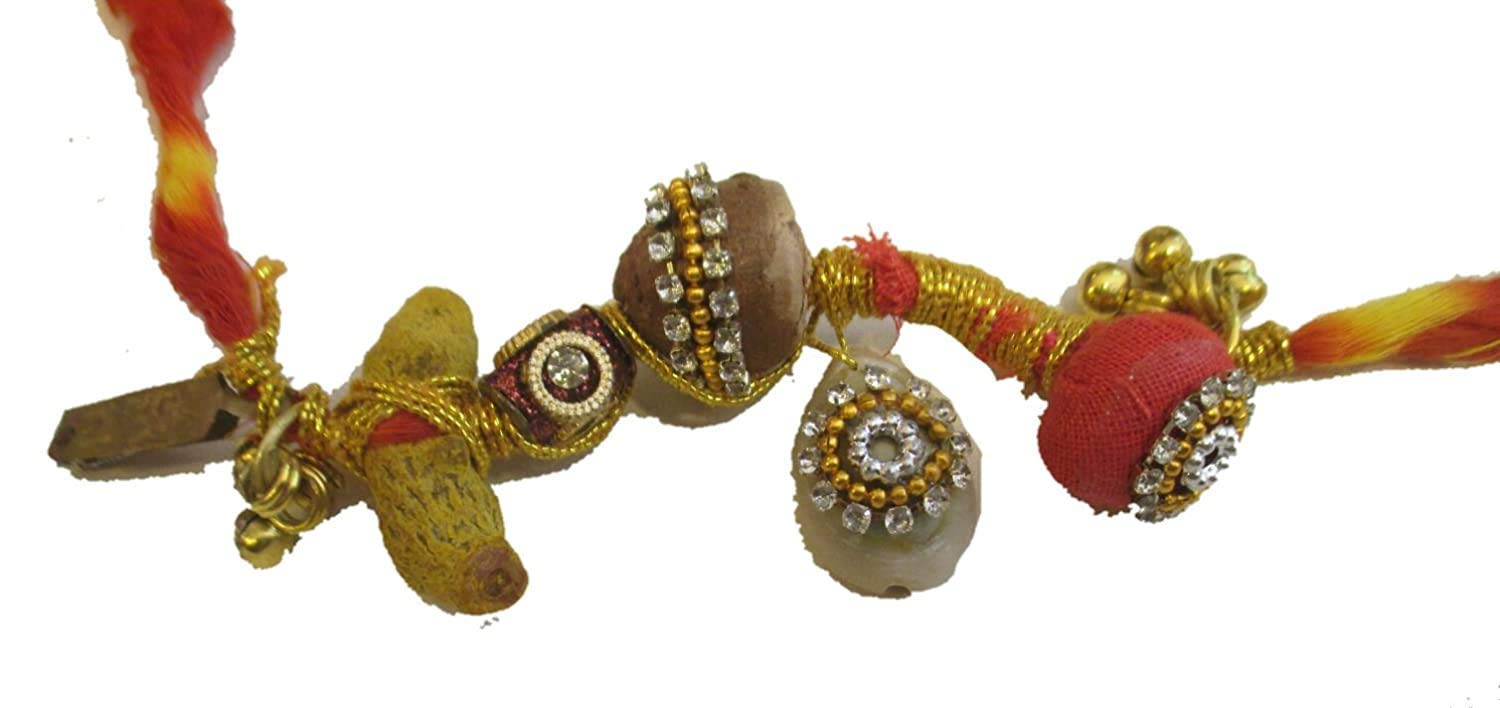 Aman Royal Dulha Collection Kangna - Traditional Indian Wedding Bracelet for Groom & Bride - Handcrafted Bridal Jewelry for Hindu Marriage Ceremonies - Perfect for Sangeet, Mehendi & Wedding Rituals