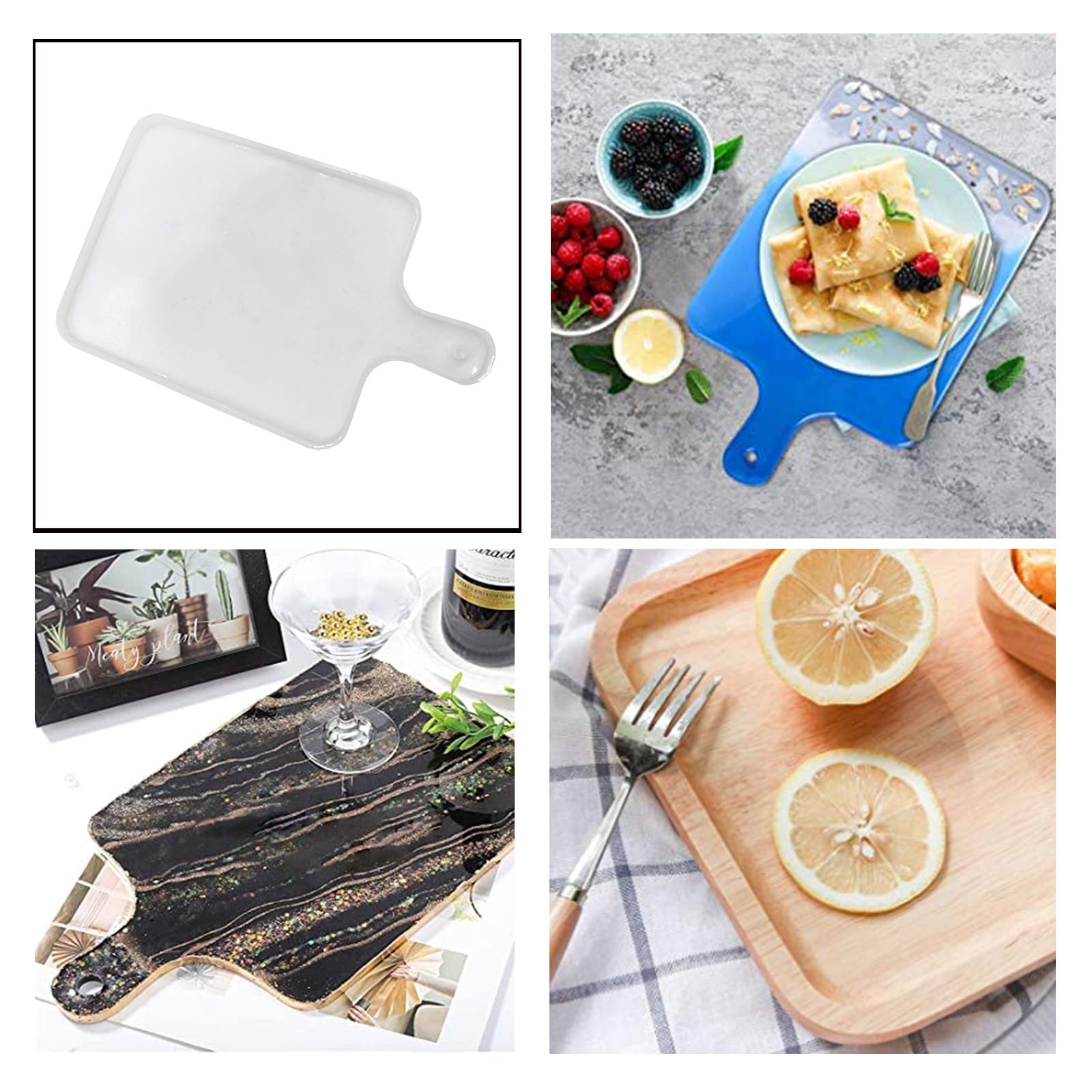 Premium Silicone Molds for Resin Crafts - DIY Epoxy Serving Tray & Board Molds - Perfect for Home Decor, Kitchenware & Gift Making - Ideal for Wedding, Party & Holiday Decorations