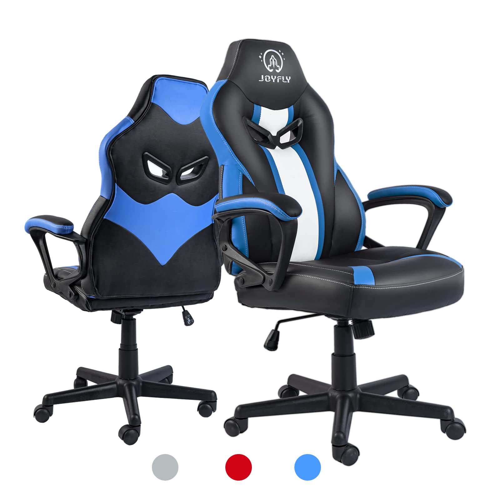 JOYFLY Ergonomic Gaming Chair for Teens & Adults - Blue PC Office Chair with Lumbar Support | Comfortable Video Game Chair for Esports, Streaming & Home Office Use