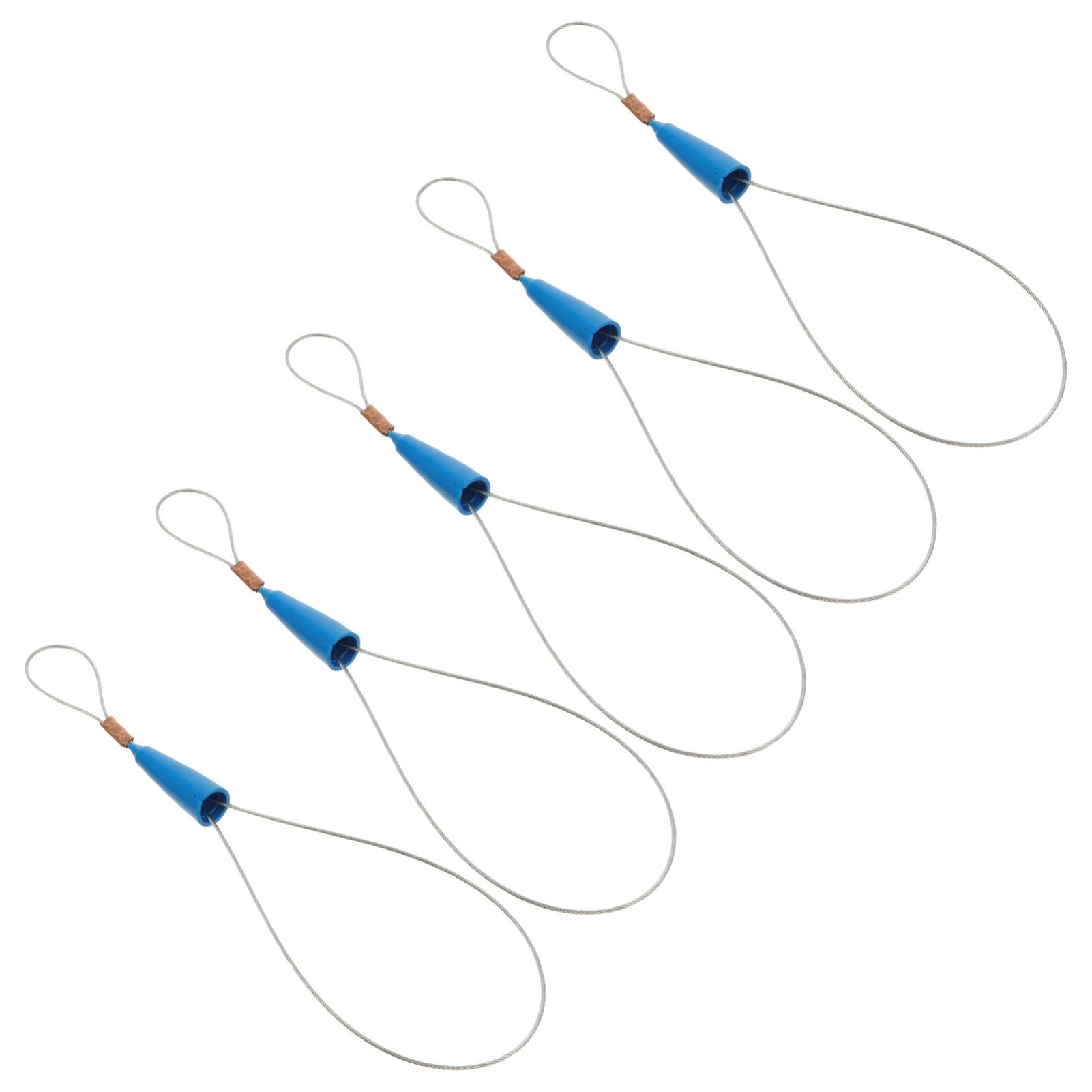 DOITOOL 5-Pack Universal Wire Pulling Kit - Fish Tape Fastener & Cable Puller Tool for Electricians (Blue) | Ideal for Electrical Wiring, Conduit Installation & Home Renovation Projects