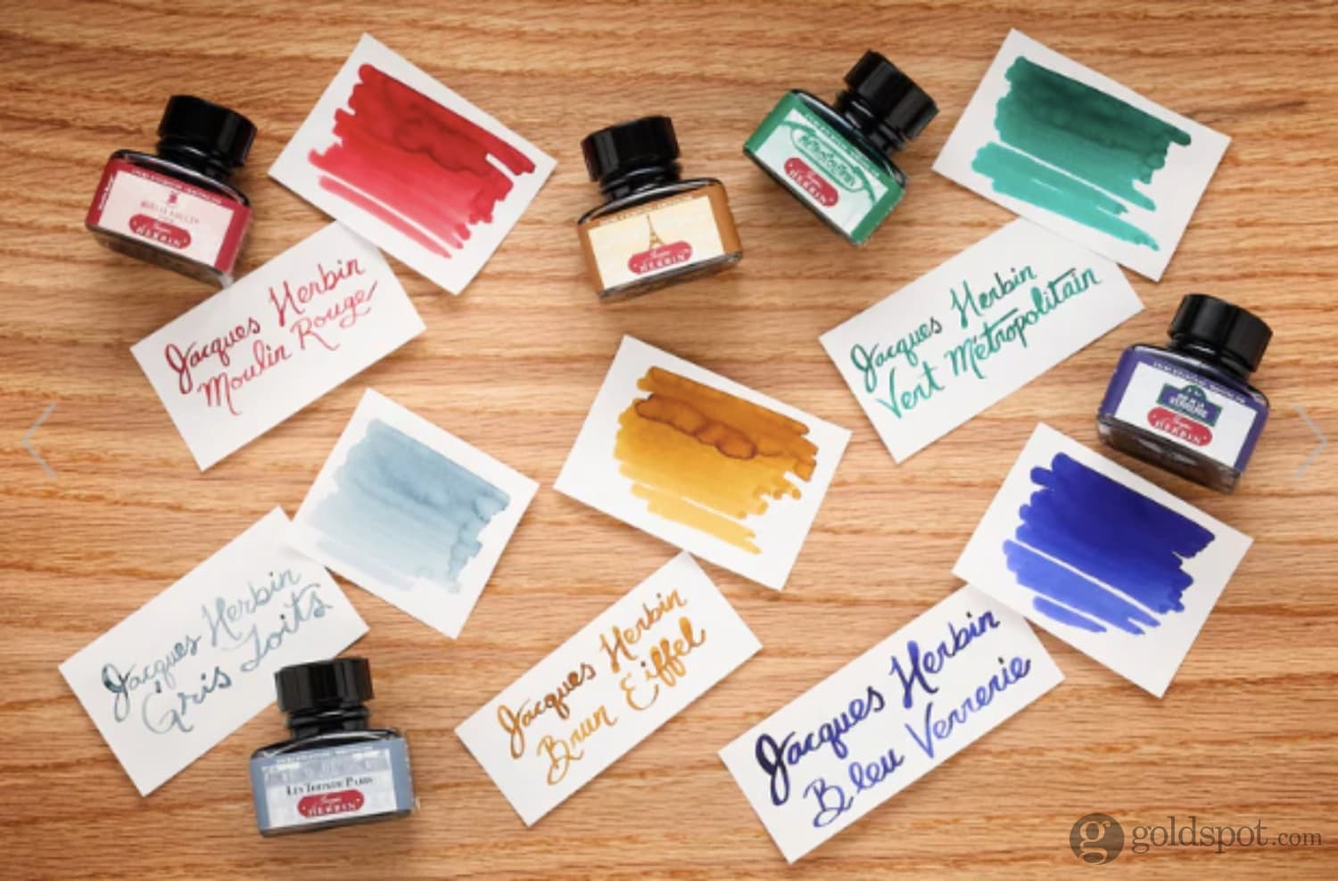 J. Herbin Ink Paris Collection - Metropolitain Green (30ml) | Premium Fountain Pen Ink for Calligraphy, Journaling & Artistic Writing