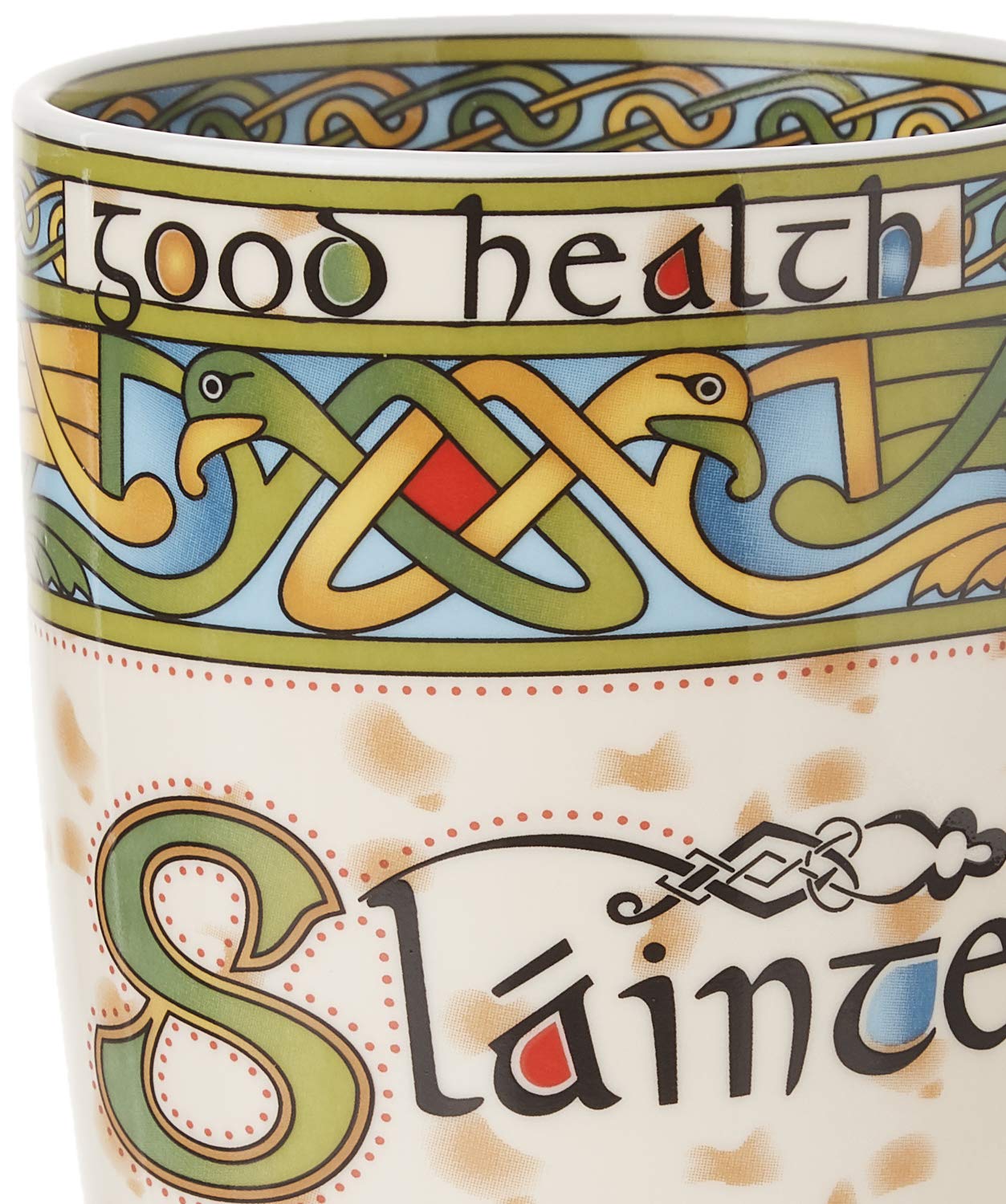 Premium Irish Weave Ceramic Mug Set - Traditional Sláinte Design - Perfect for Coffee, Tea & St. Patrick's Day Celebrations