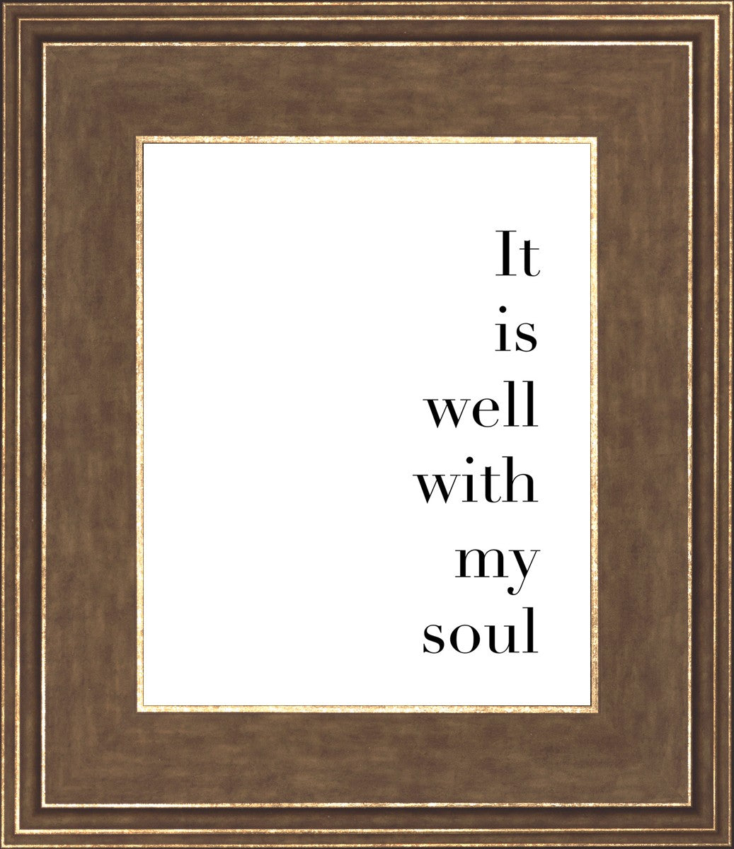 It is Well With My Soul - Inspirational Christian Wall Art Decor for Home, Office & Church - Perfect for Faith-Based Gifts & Spiritual Encouragement