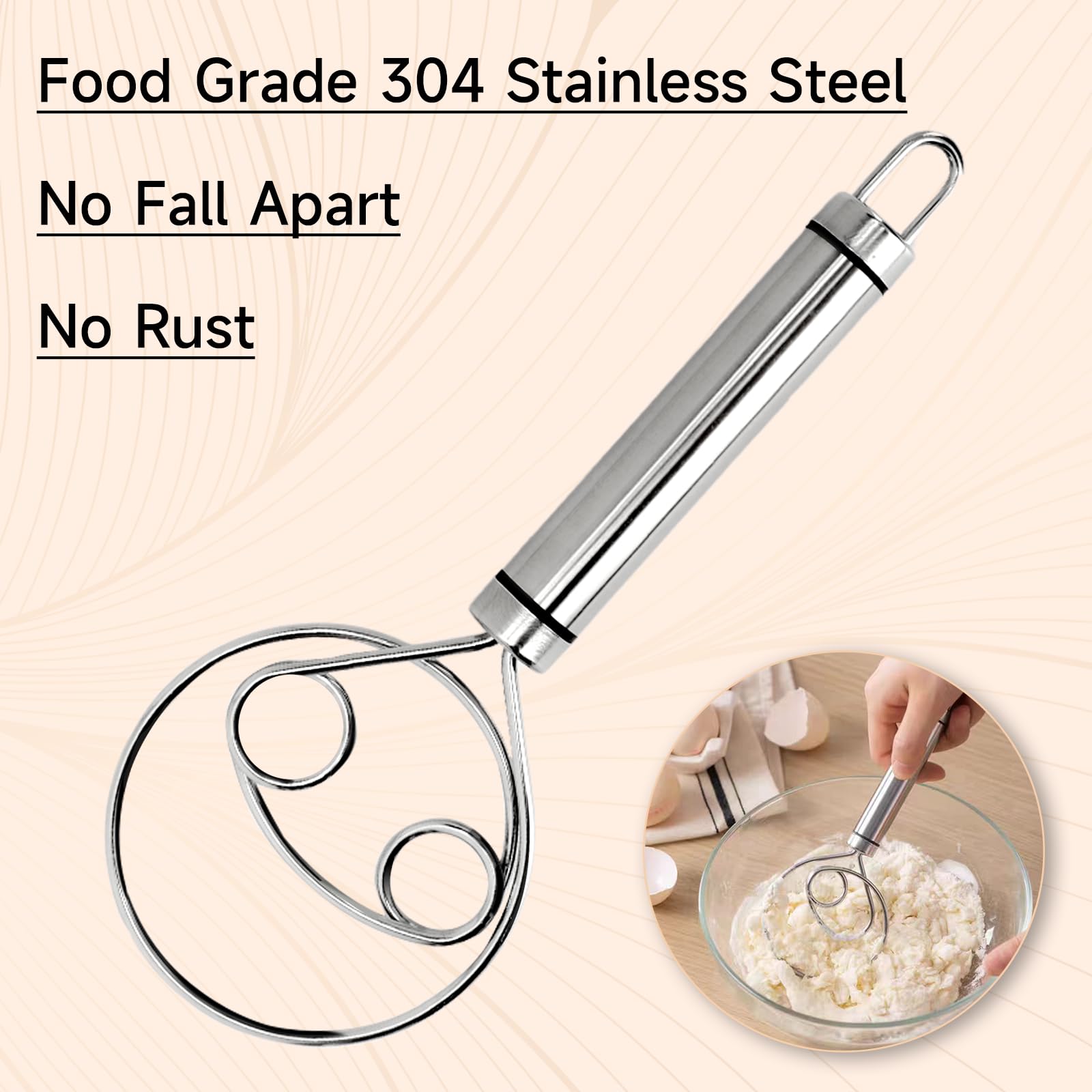 Premium Handcrafted Bread Lame Set - 3-Piece Sourdough Scoring Tool Kit with 5 Blades, Danish Dough Whisk & Dough Scraper - Perfect for Artisan Bread Baking, Home Baker Gifts & Professional Kitchen Use