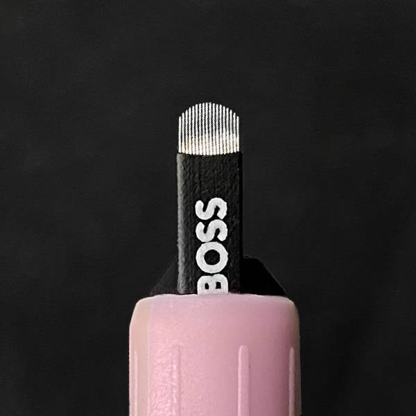 OHMYBROW BOSS Microblade Eyebrow Pen & Stencil Kit - Professional Waterproof Eyebrow Makeup Set for Natural Looking Brows - Perfect for Daily Use, Special Occasions, and Salon Professionals