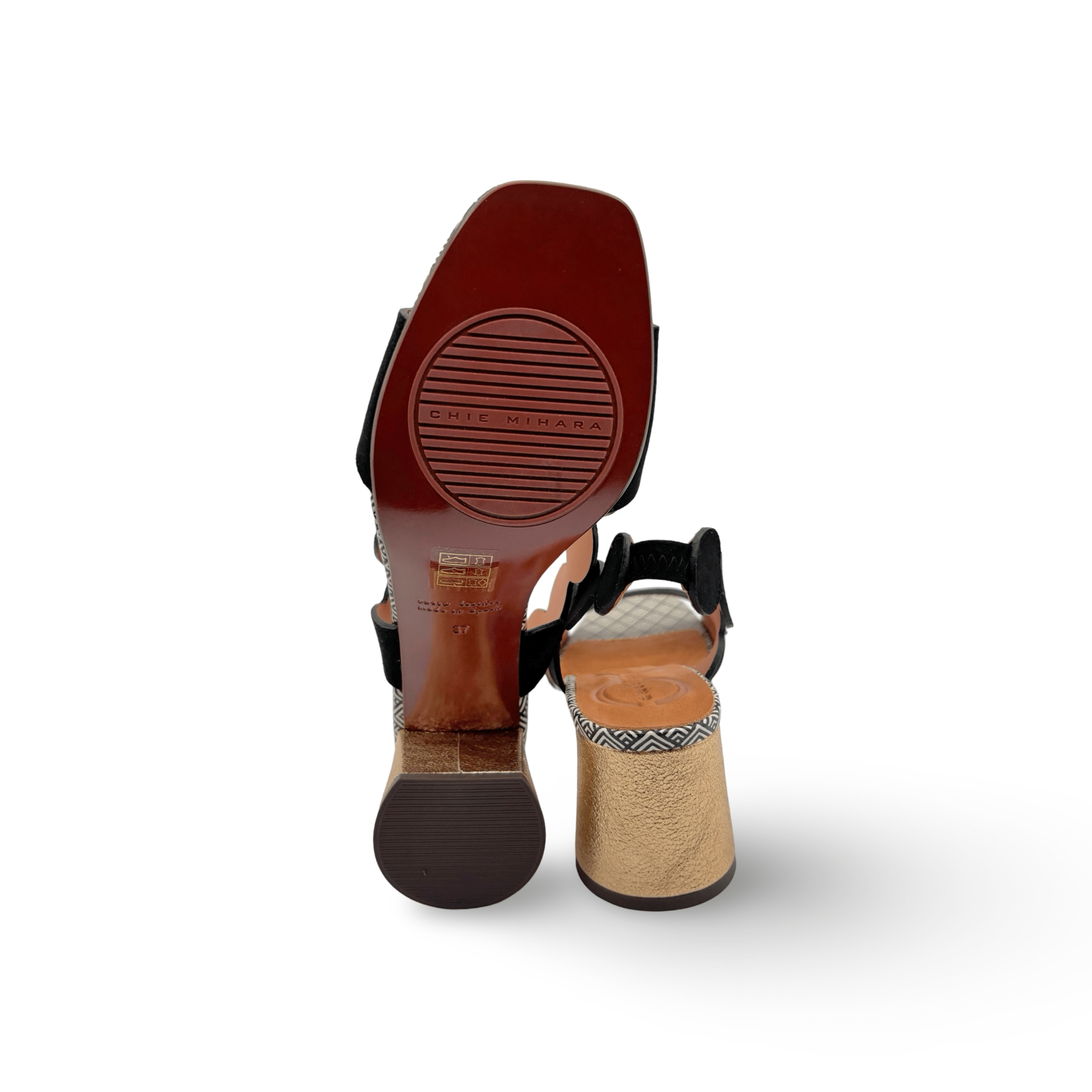 Roka46 Black & Gold Women's Sandals - Comfortable Summer Beach Flip Flops for Outdoor Walking, Travel, and Casual Wear
