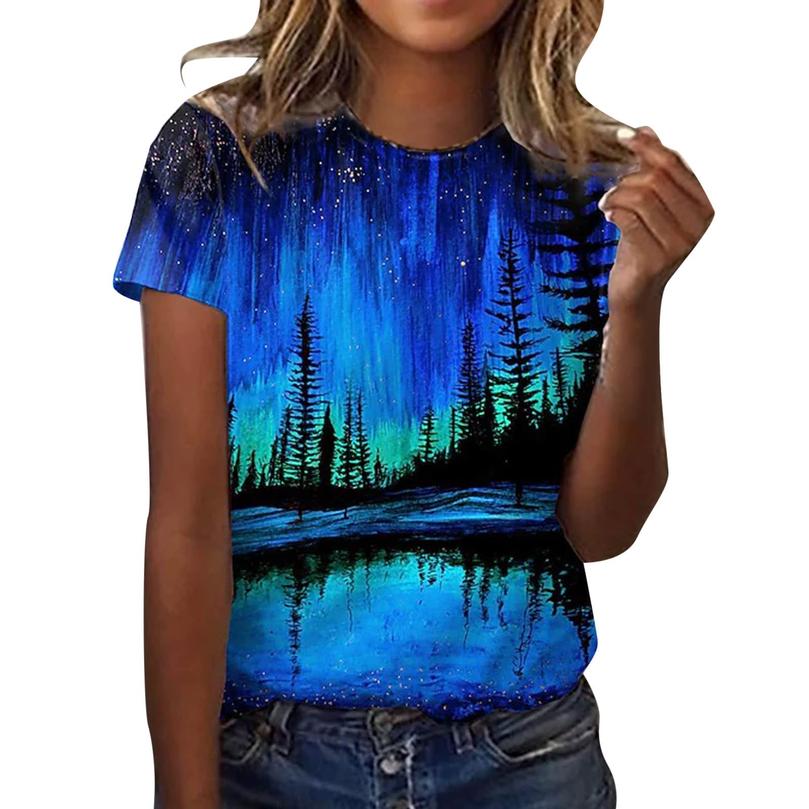 Women's Casual Short Sleeve T-Shirts - Summer Cotton Tee Tops for Ladies | Comfortable Everyday Wear, Weekend Outfits & Vacation Essentials