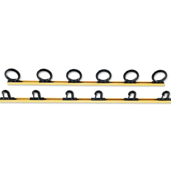 Dubro Gold and White 1090G Tournament Fishing Rod Holder - Heavy Duty Marine Grade for Bass, Walleye, and Saltwater Fishing - Perfect for Boat, Kayak, and Dock Use
