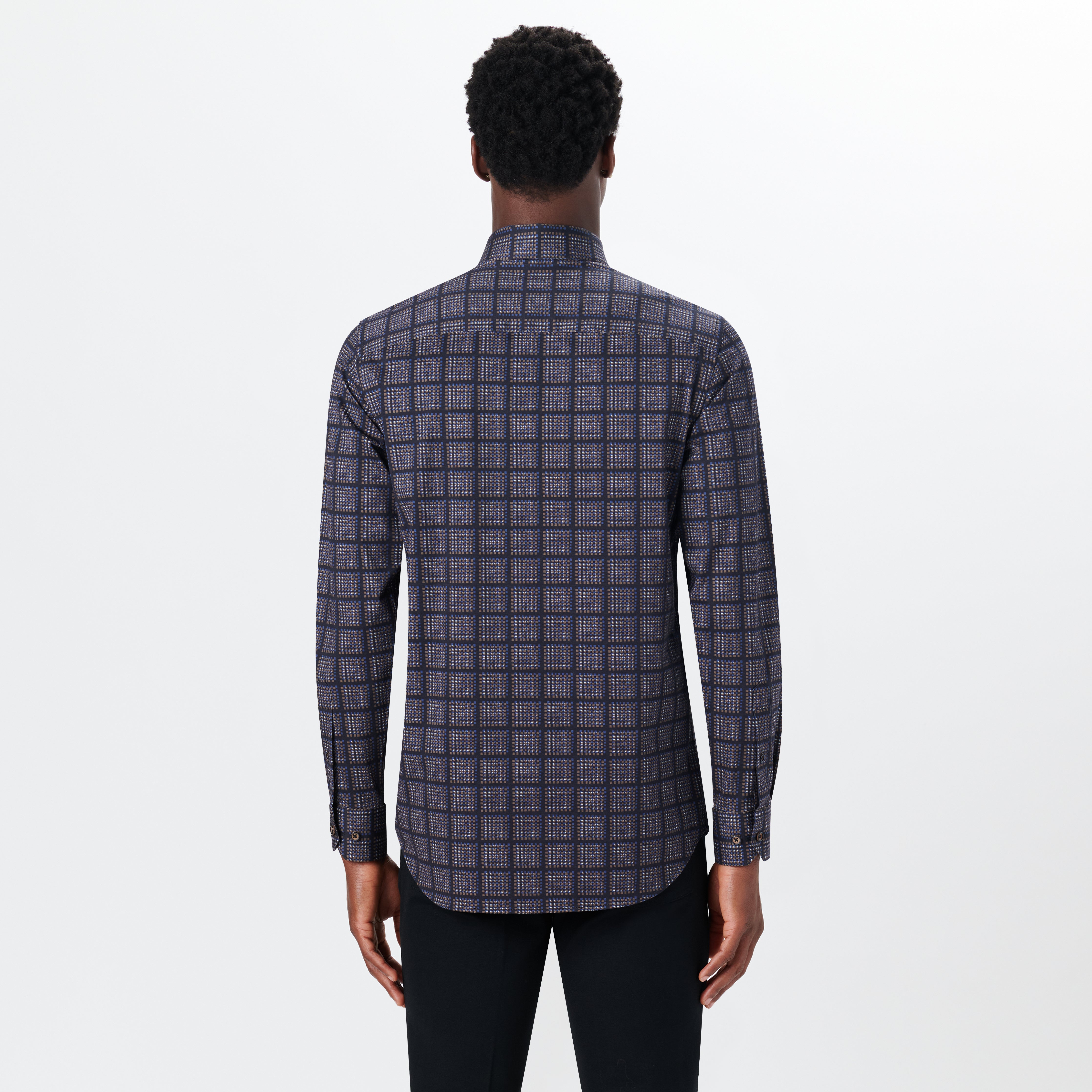 James Dupplin Check Cotton Shirt for Men - Classic Plaid Button Down Casual Shirt for Office, Dating & Outdoor Activities