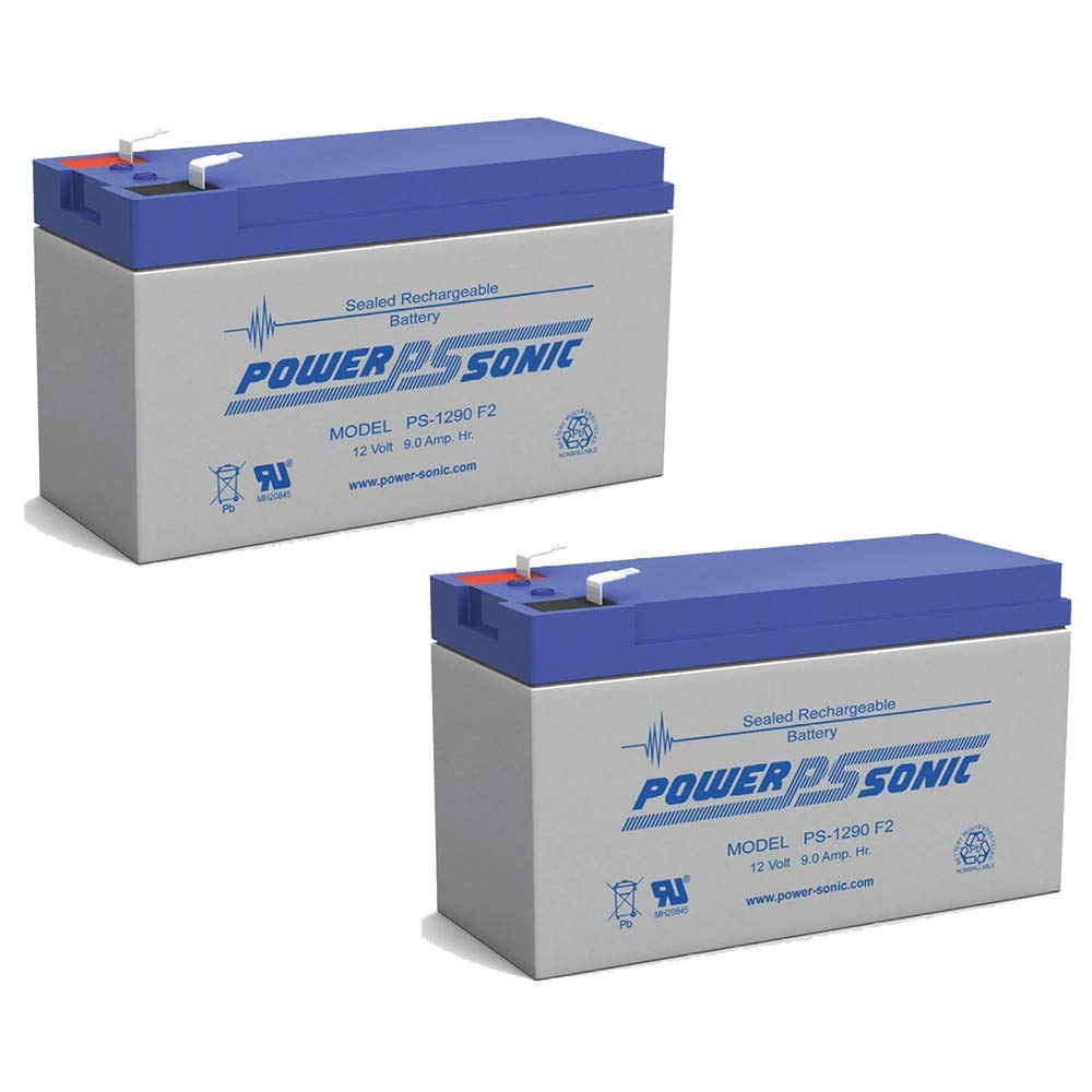 Power Sonic 12V 9AH Rechargeable Battery - Replacement for Ritar RT1270E, RT1270H, RT1275-2 Pack - Perfect for Solar Power Systems, Emergency Backup & Security Alarms