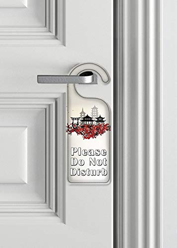 Artistic 'Do Not Disturb' Door Hanger Sign - Decorative Plates for Bedroom, Office & Hotel Privacy (China Import)