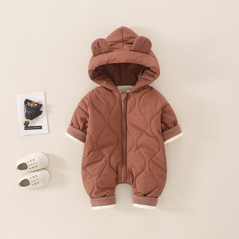 Frosty Adventure Onesie - Warm Hooded Jumpsuit for Winter Outdoor Activities | Snowboarding, Skiing & Cold Weather Exploration