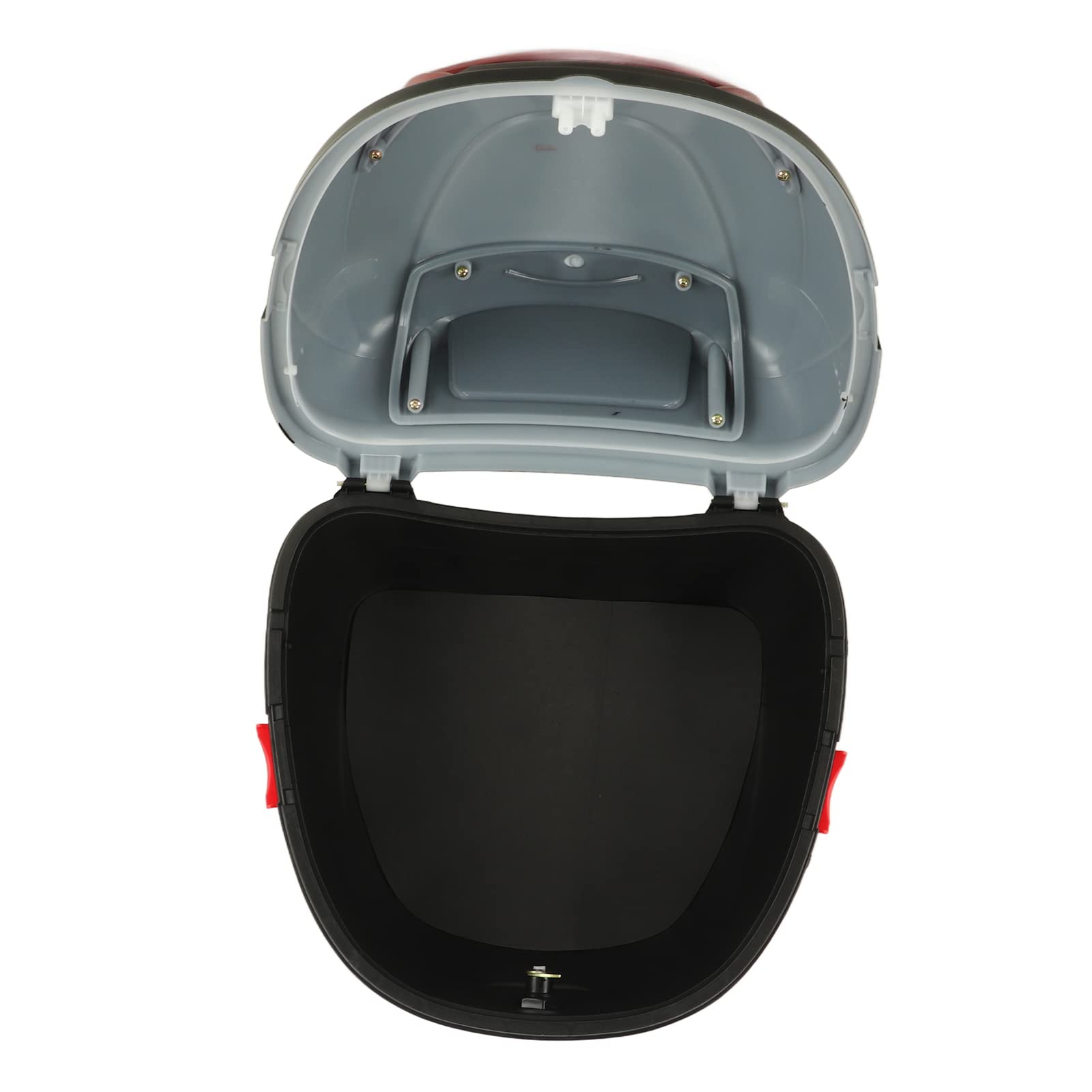 Waterproof Lockable Motorcycle Rear Top Box - Large Black Storage Case for Motorbike & Autocycle | Perfect for Commuting, Travel & Secure Gear Storage