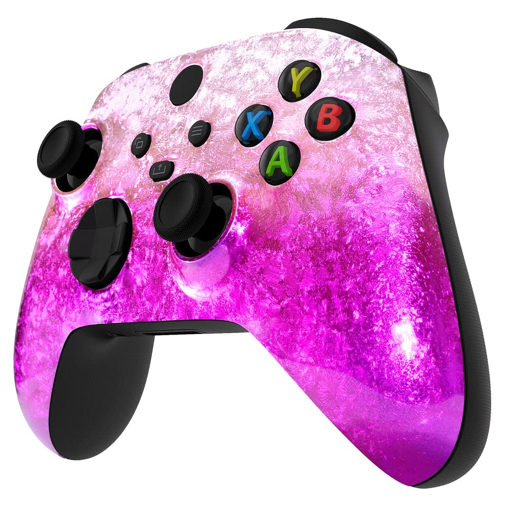 Custom Wireless Xbox Controller for Xbox Series X/S & Xbox One - Soft Touch Grip - Icy Pink Design - Perfect for Gaming, Streaming & Competitive Play