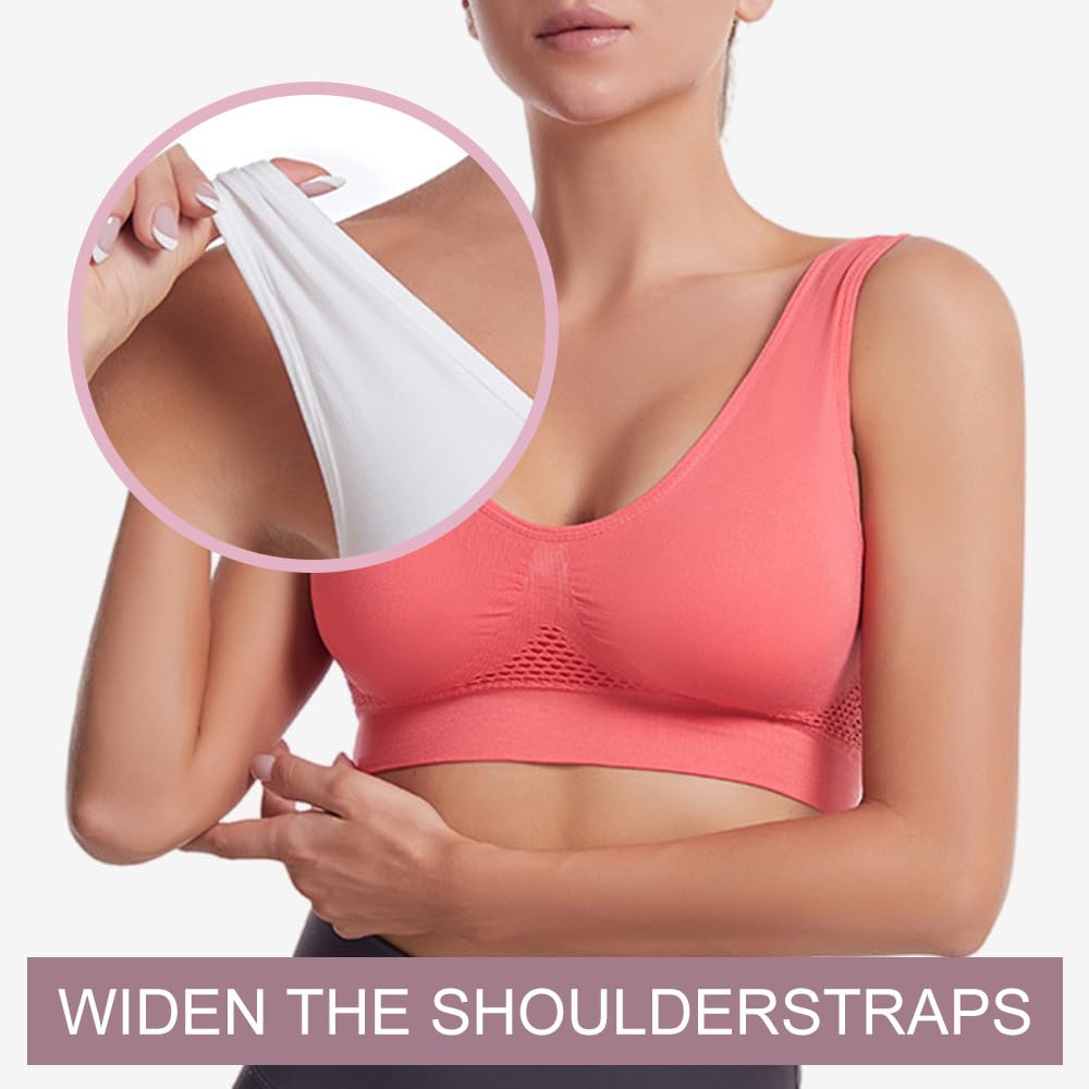 Cool Liftup Air Bras for Women - Breathable Wireless Sports Bra for Gym & Yoga