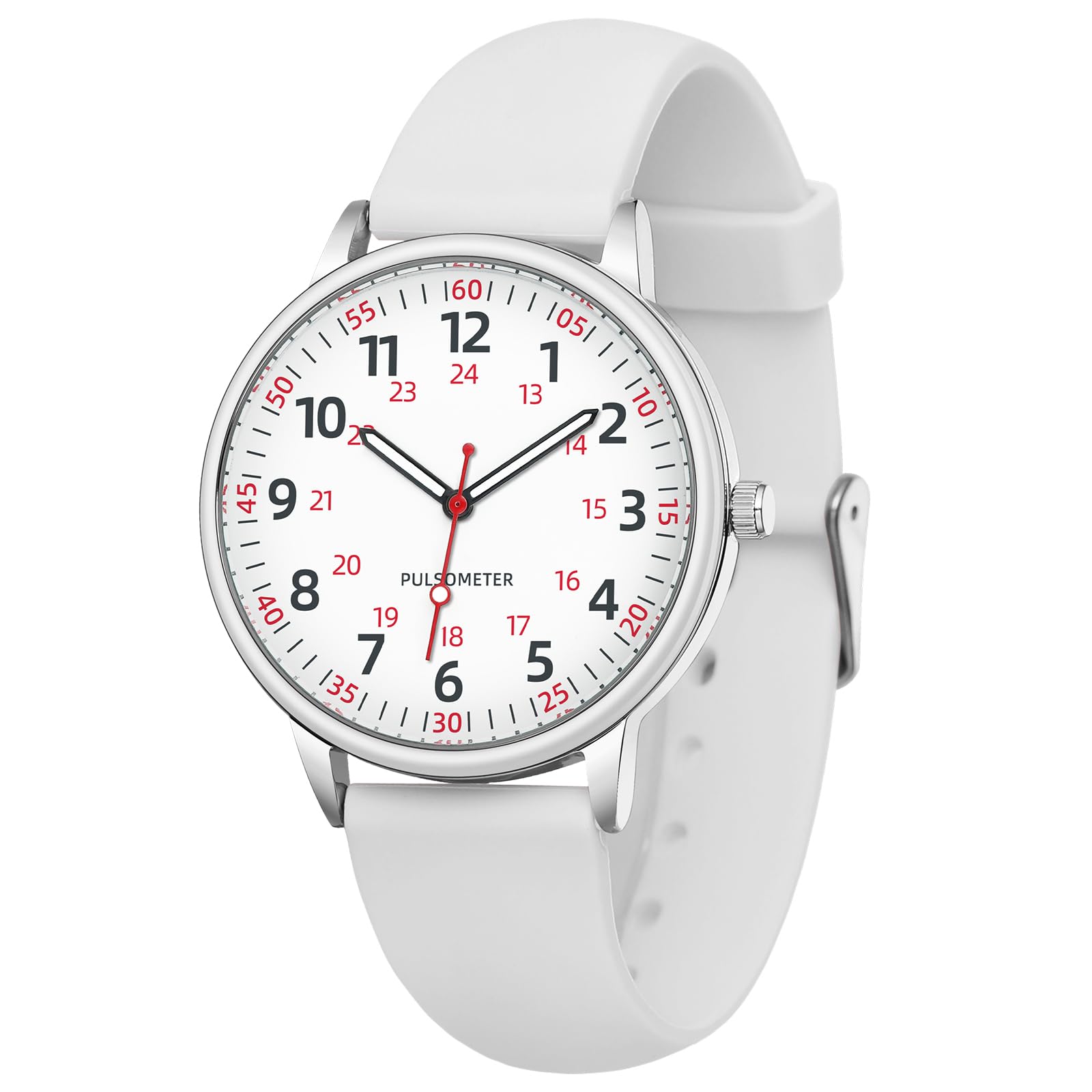 Nurse Watch for Women - Easy Read Dial, Silicone Band, Water Resistant | Perfect for Medical Shifts & Daily Use