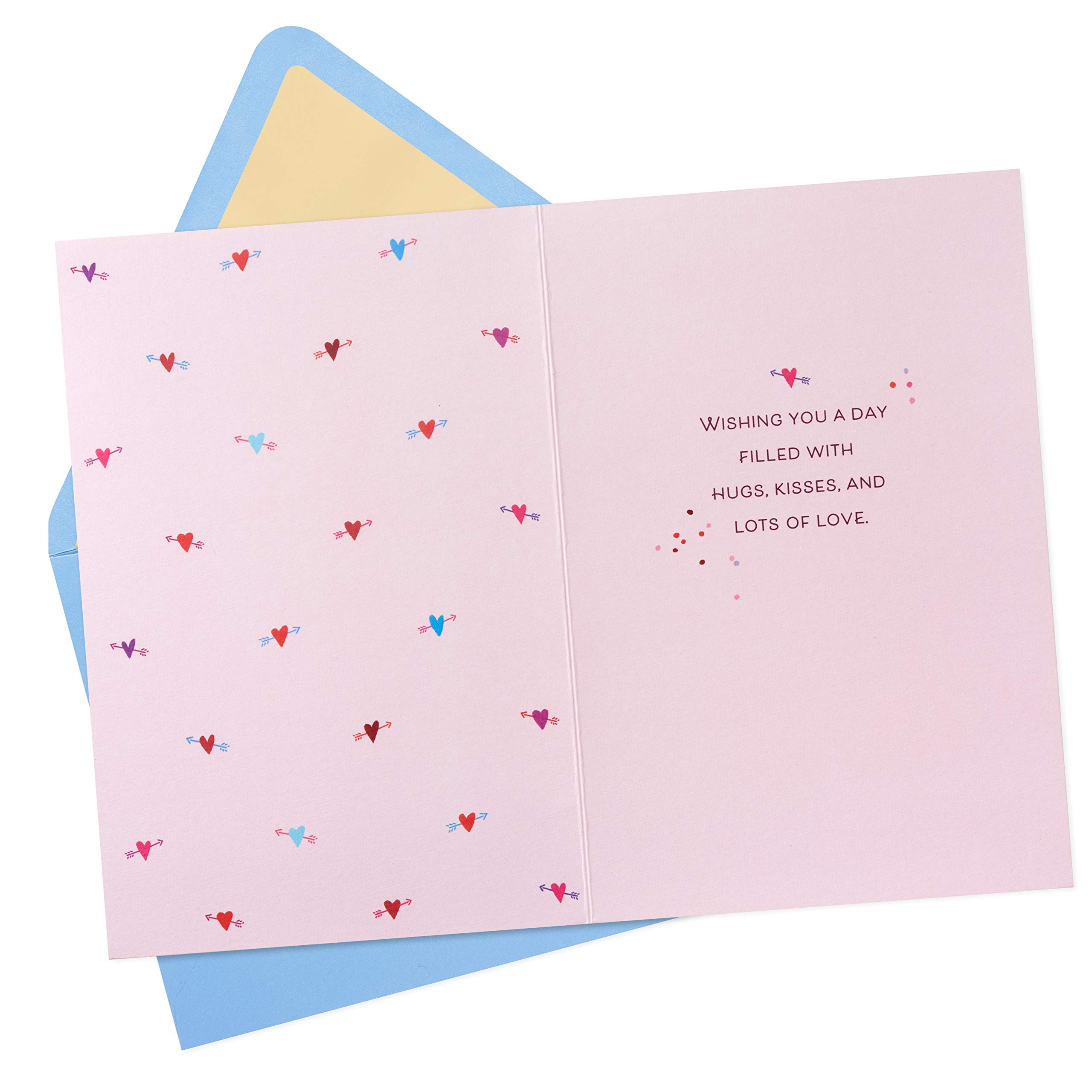 Hallmark Signature Anniversary Card - Day Filled with Love - Romantic Greeting Card for Birthday, Valentine's Day & Special Occasions - Perfect for Couples, Spouses & Loved Ones
