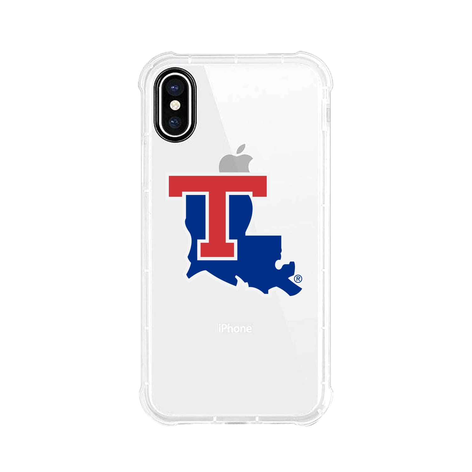 OTM Essentials Louisiana Tech University Tough Edge Phone Case - Shockproof & Durable Protection for iPhone & Samsung (Classic Design) - Perfect for School, Work & Outdoor Activities