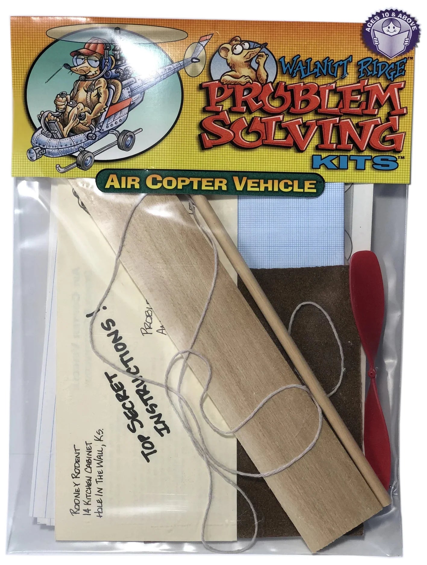 STEM Flying Air Copter Engineering Kit for Kids Ages 10+ - DIY Helicopter Building Toy with 3D Glider Design - Perfect for Science Projects, STEM Learning & Outdoor Play