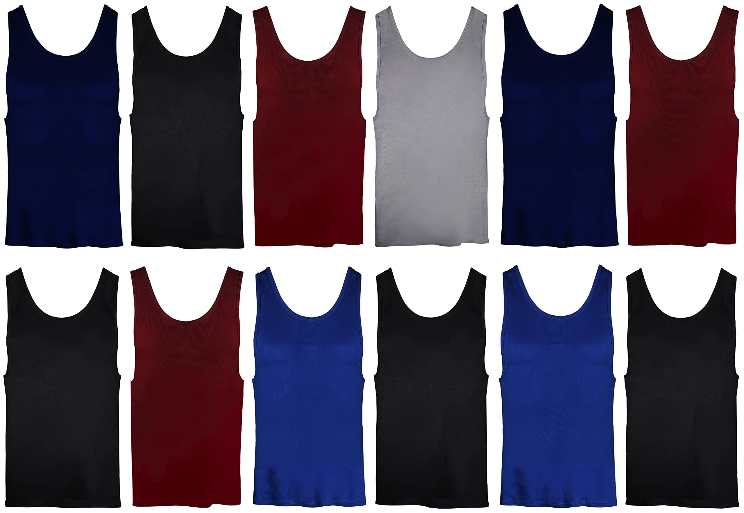 Men's Cotton Crew Neck Short Sleeve T-Shirts - 6 Pack Assorted Colors | Soft Breathable Casual Tees for Everyday Wear | Gym, Work, Lounge & Summer Outfits