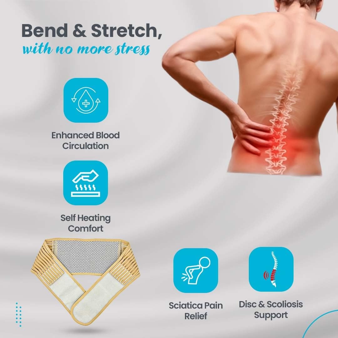Best Back Brace for Men & Women - Adjustable Lumbar Support Belt for Lower Back Pain Relief, Sciatica, Scoliosis & Herniated Disc - Breathable & Comfortable for Work, Sports & Daily Activities
