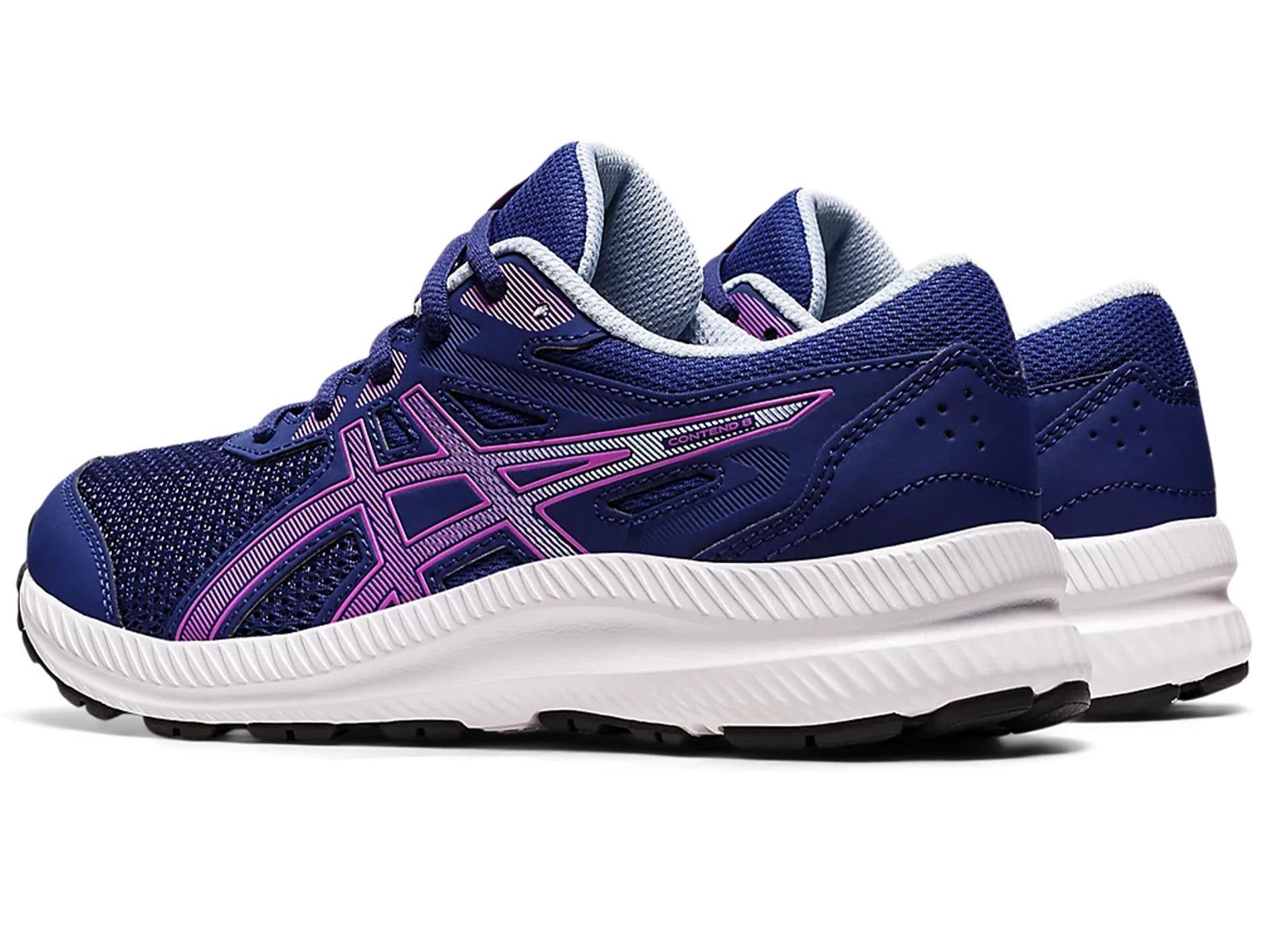 ASICS Kids Contend 8 GS Running Shoes - Lightweight & Breathable for Boys & Girls (Style: 1014A259-400) | Perfect for School, Sports & Daily Activities