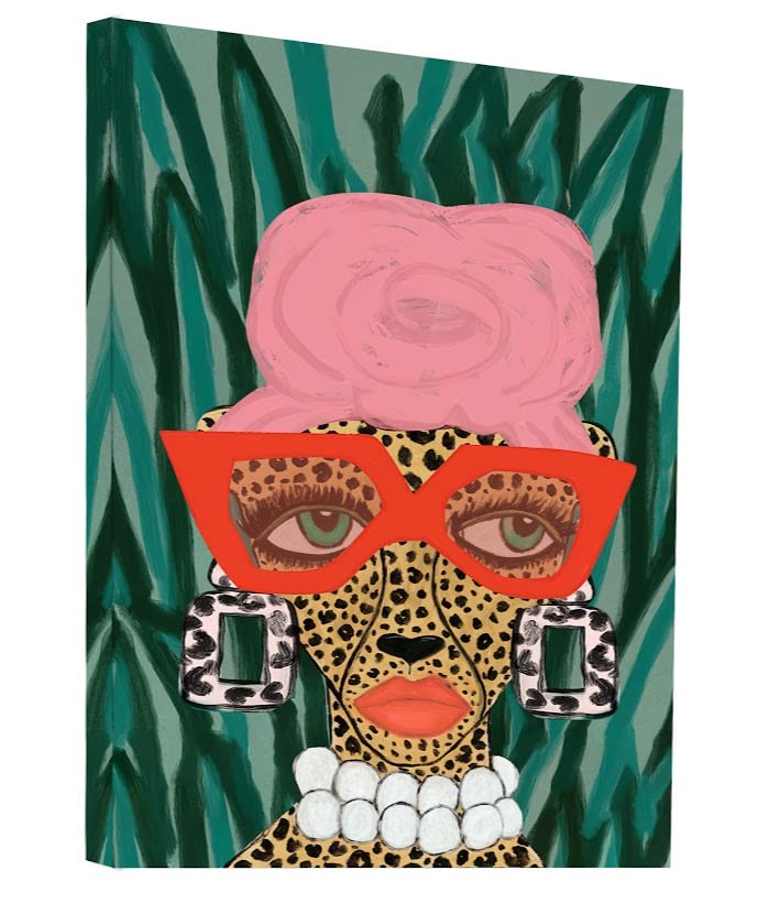 Vibrant Pop Art Canvas Wall Decor - Baby Jungle Animals Print for Nursery, Living Room & Home Decor (32x48 Inches) - Perfect for Kids' Rooms, Playrooms & Modern Interior Design