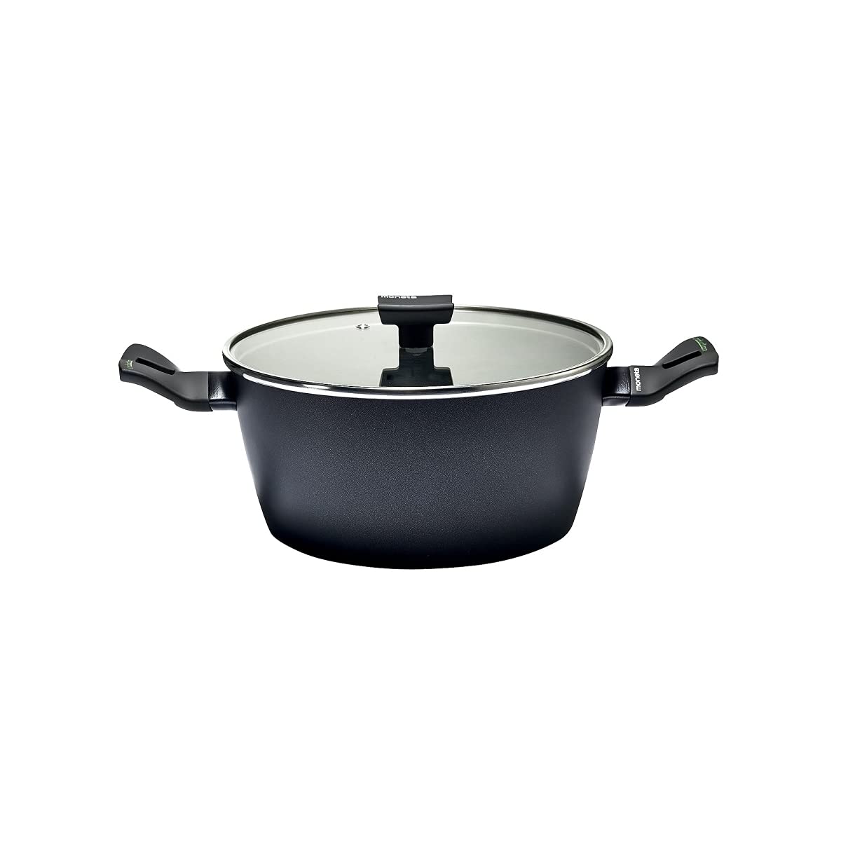 Moneta 13684502 Nova 3-Quart Round Induction Dutch Oven with Lid – Perfect for Braising, Stewing & Baking at Home or Camping