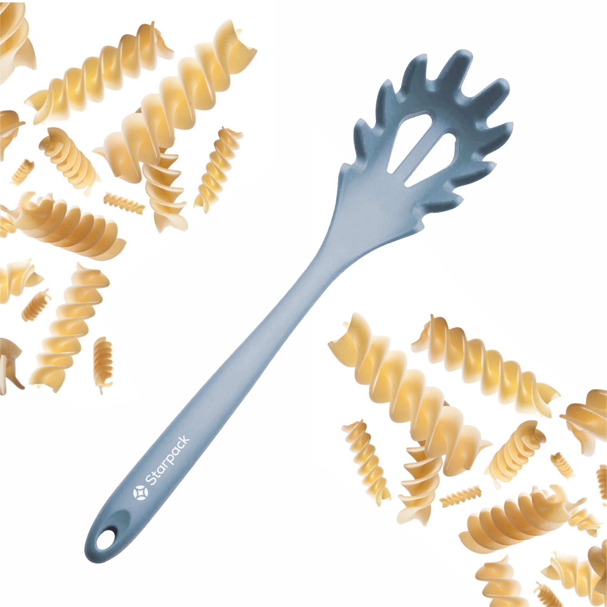 XL Silicone Spaghetti Fork - Heat Resistant & Flexible Pasta Server for Italian Cuisine | Perfect for Family Dinners, Restaurants & Pasta Lovers