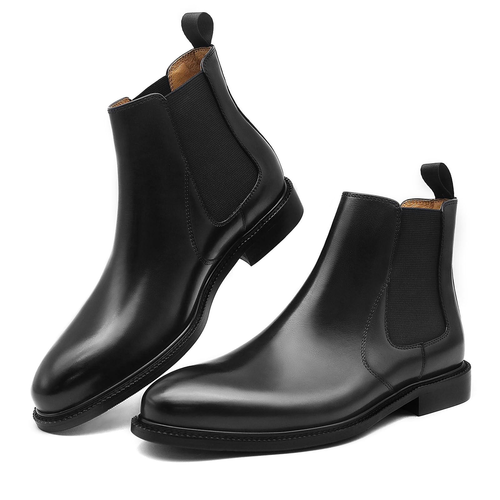 Premium Genuine Leather Men's Chelsea Boots - Slip On Dress Boots for Men | Comfortable & Stylish for Work, Casual Outfits & Date Nights