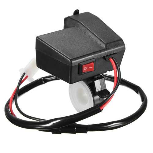 Bakeey 12V 24V Motorcycle USB Charger - Dual Port Fast Charging Power Socket Adapter for Phone, GPS, Sat Nav - Perfect for Long Rides and Road Trips