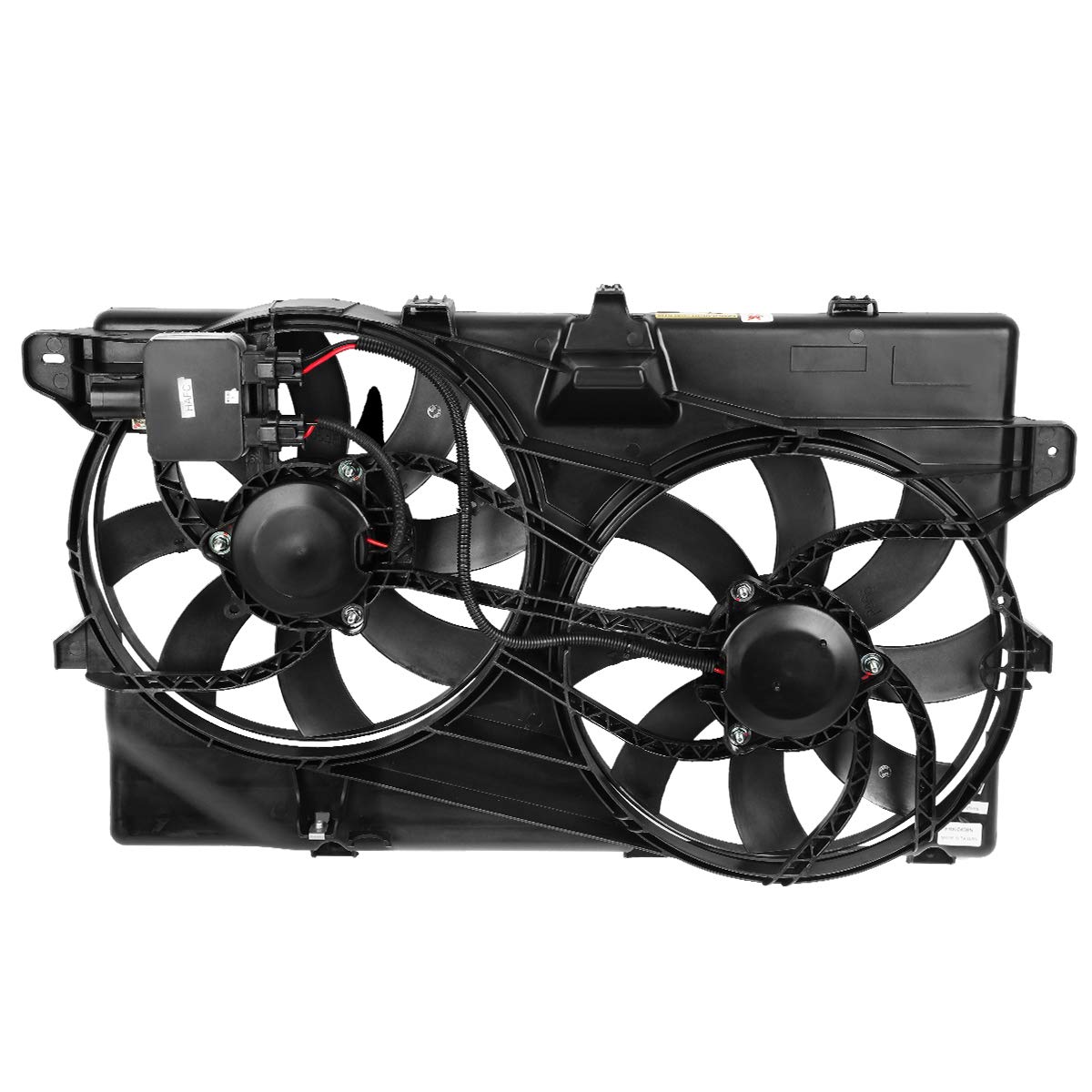 DNA MOTORING OEM-RF-0104 High Performance Radiator Cooling Fan Assembly - Direct Fit Replacement for 2007-2009 Ford Edge & Lincoln MKX - Improved Cooling Efficiency - Perfect for Summer Driving & Heavy Traffic Conditions