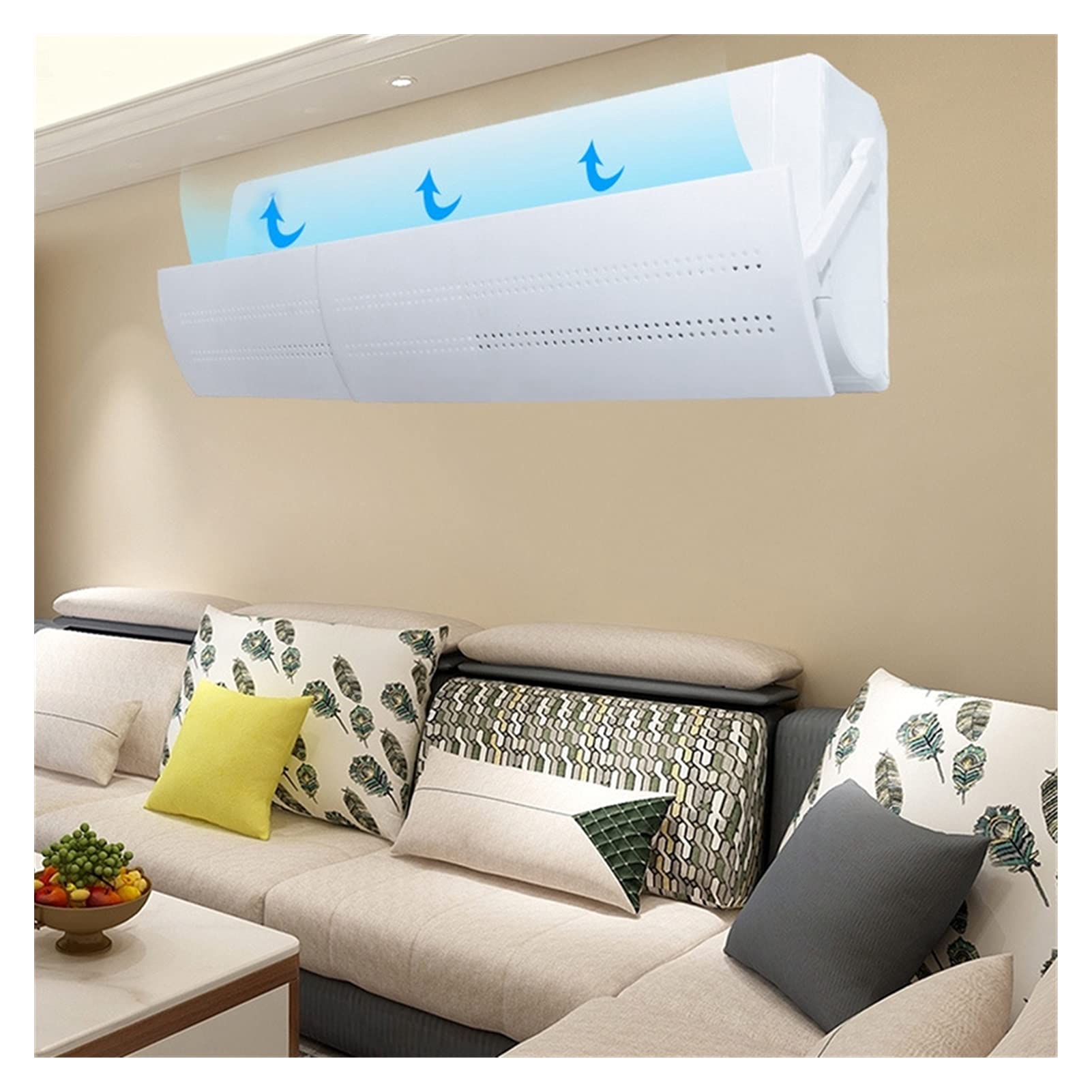 Adjustable Air Conditioner Cover - Windshield & Wind Guide Baffle Shield for Home AC Units | Anti-Wind Protection for Window & Wall ACs | Perfect for Apartments, Bedrooms & Offices